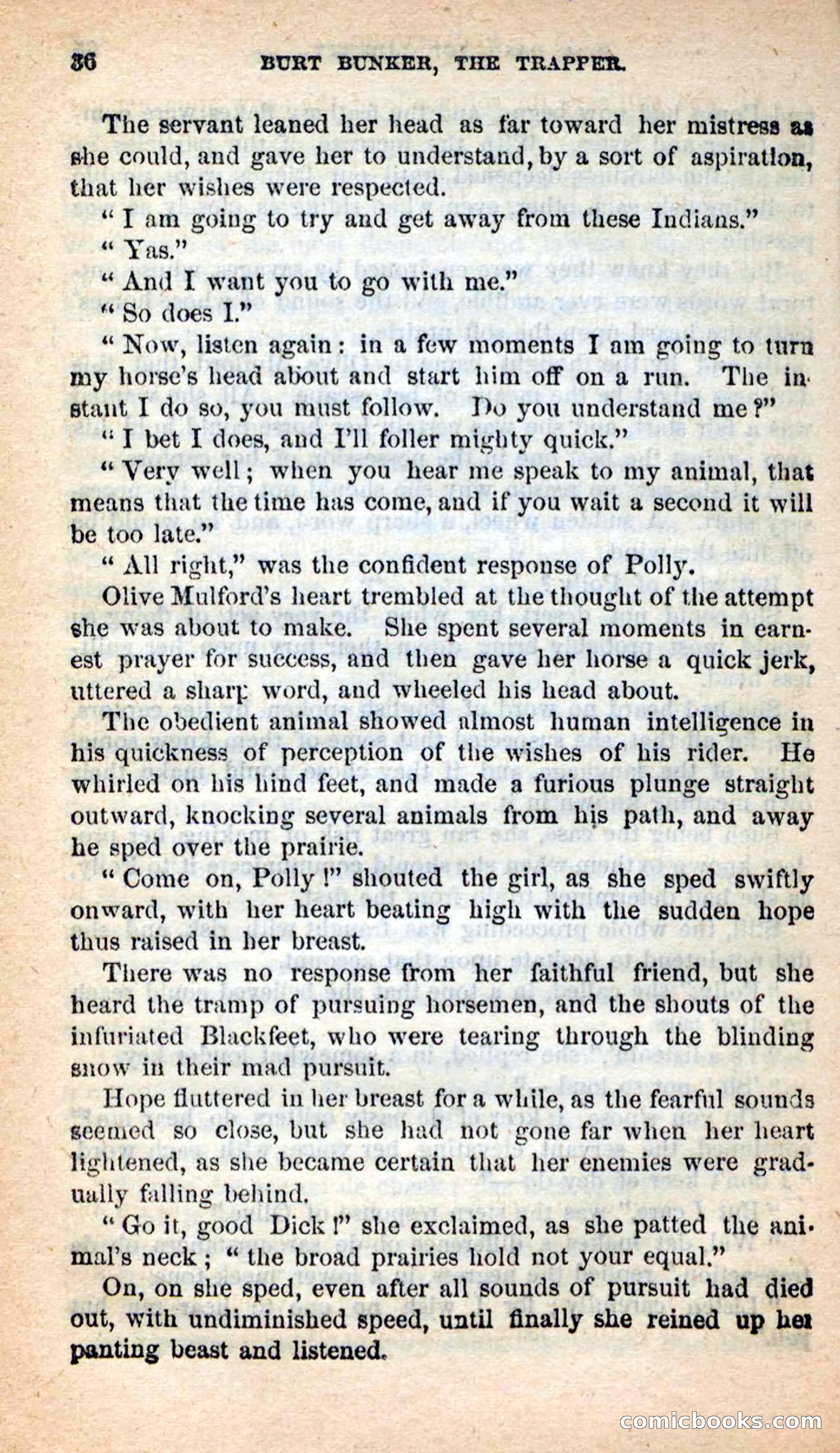 Beadle's New Dime Novels: Burt Bunker, the Trapper — page 32 of 100