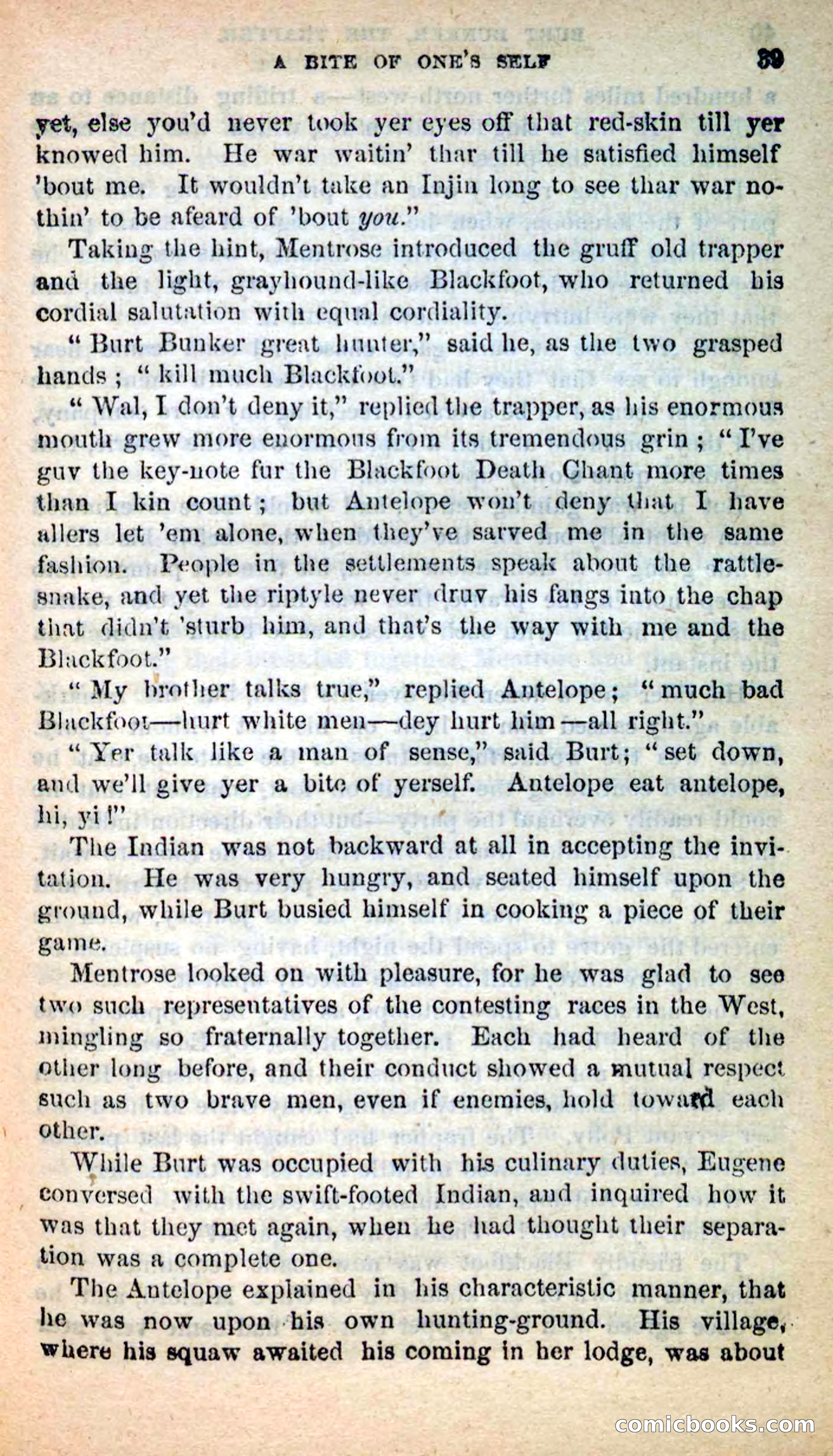 Beadle's New Dime Novels: Burt Bunker, the Trapper — page 35 of 100