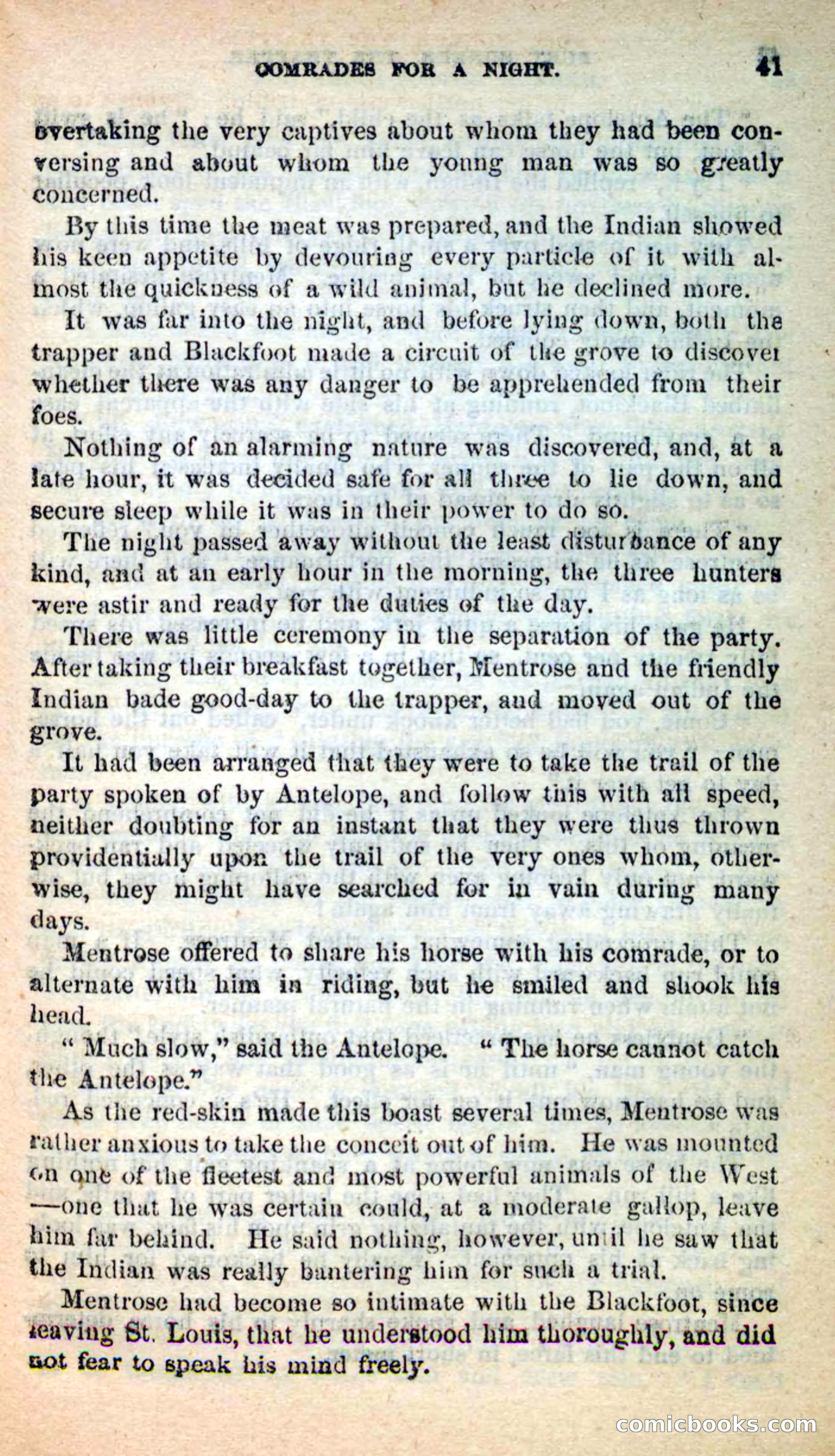 Beadle's New Dime Novels: Burt Bunker, the Trapper — page 37 of 100