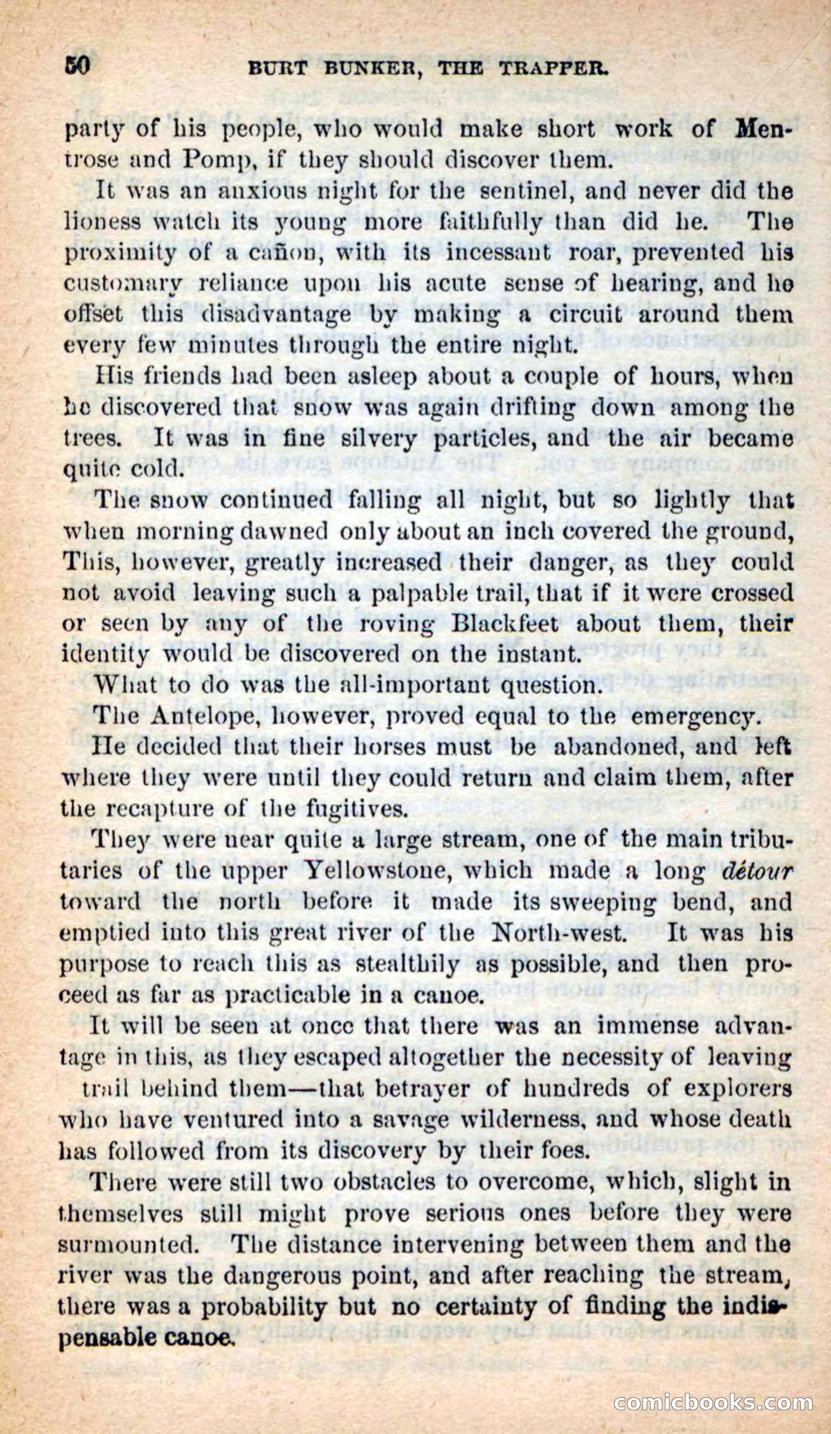 Beadle's New Dime Novels: Burt Bunker, the Trapper — page 46 of 100