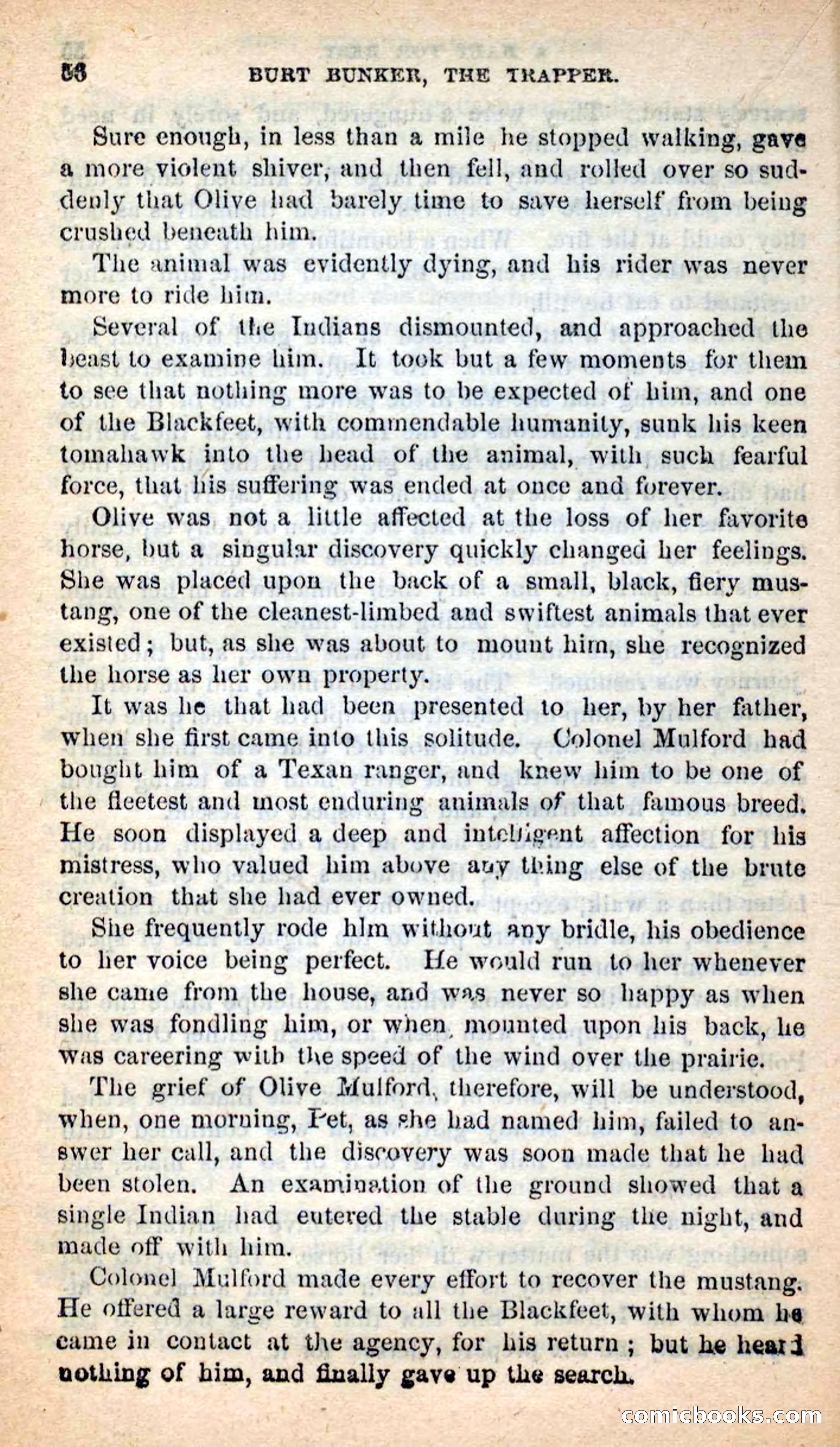 Beadle's New Dime Novels: Burt Bunker, the Trapper — page 52 of 100