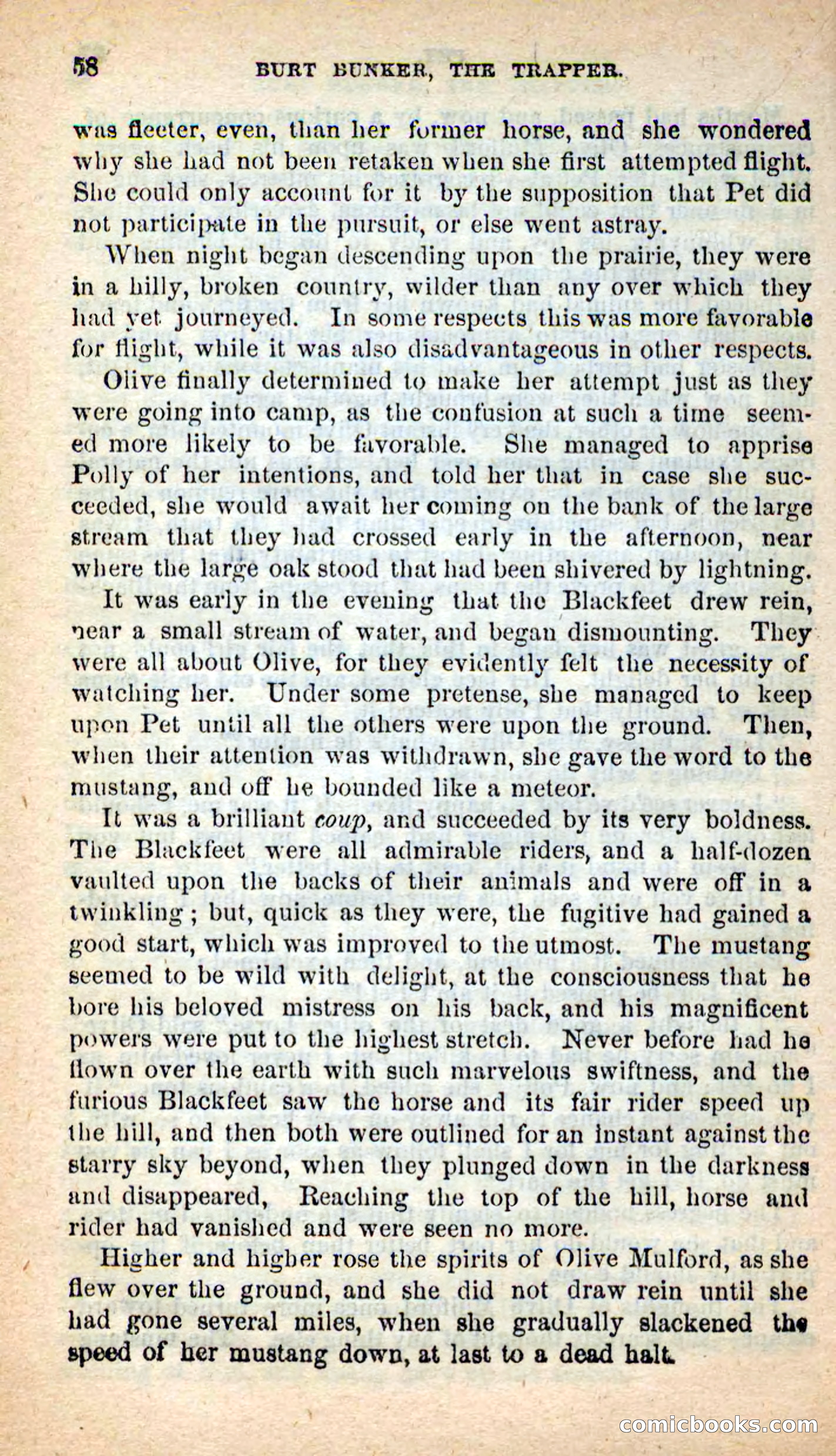 Beadle's New Dime Novels: Burt Bunker, the Trapper — page 54 of 100