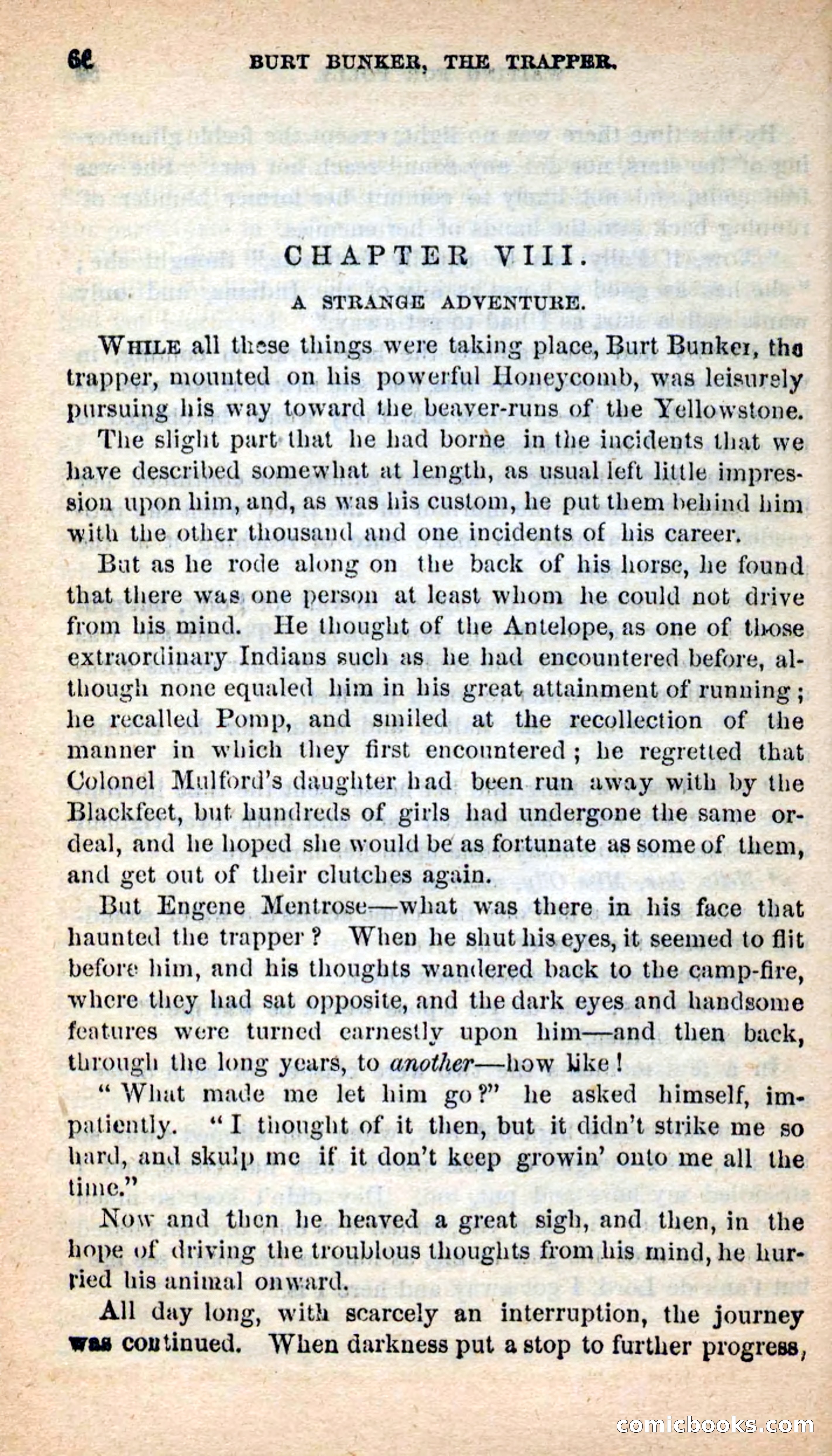 Beadle's New Dime Novels: Burt Bunker, the Trapper — page 56 of 100