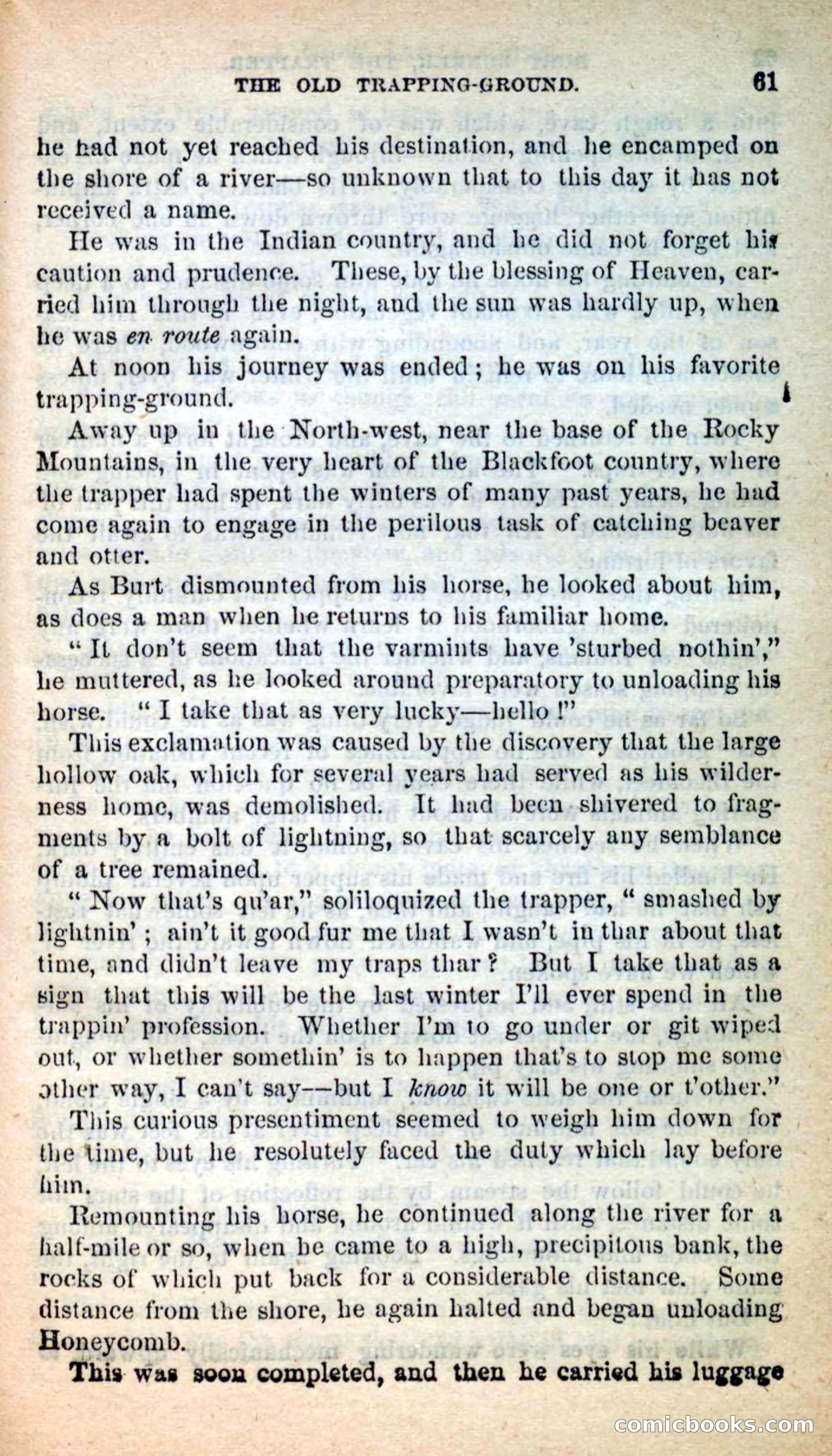 Beadle's New Dime Novels: Burt Bunker, the Trapper — page 57 of 100