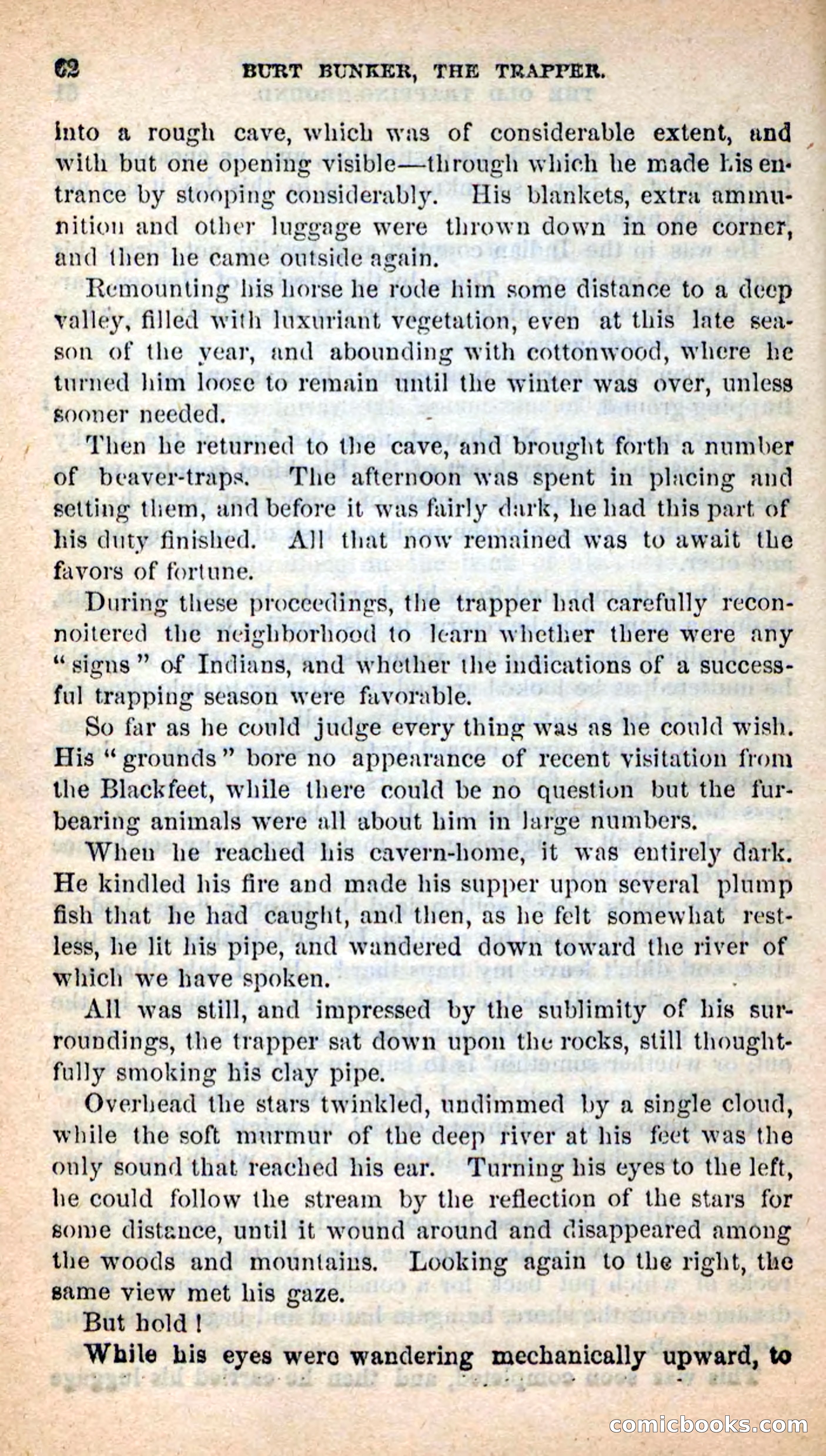 Beadle's New Dime Novels: Burt Bunker, the Trapper — page 58 of 100