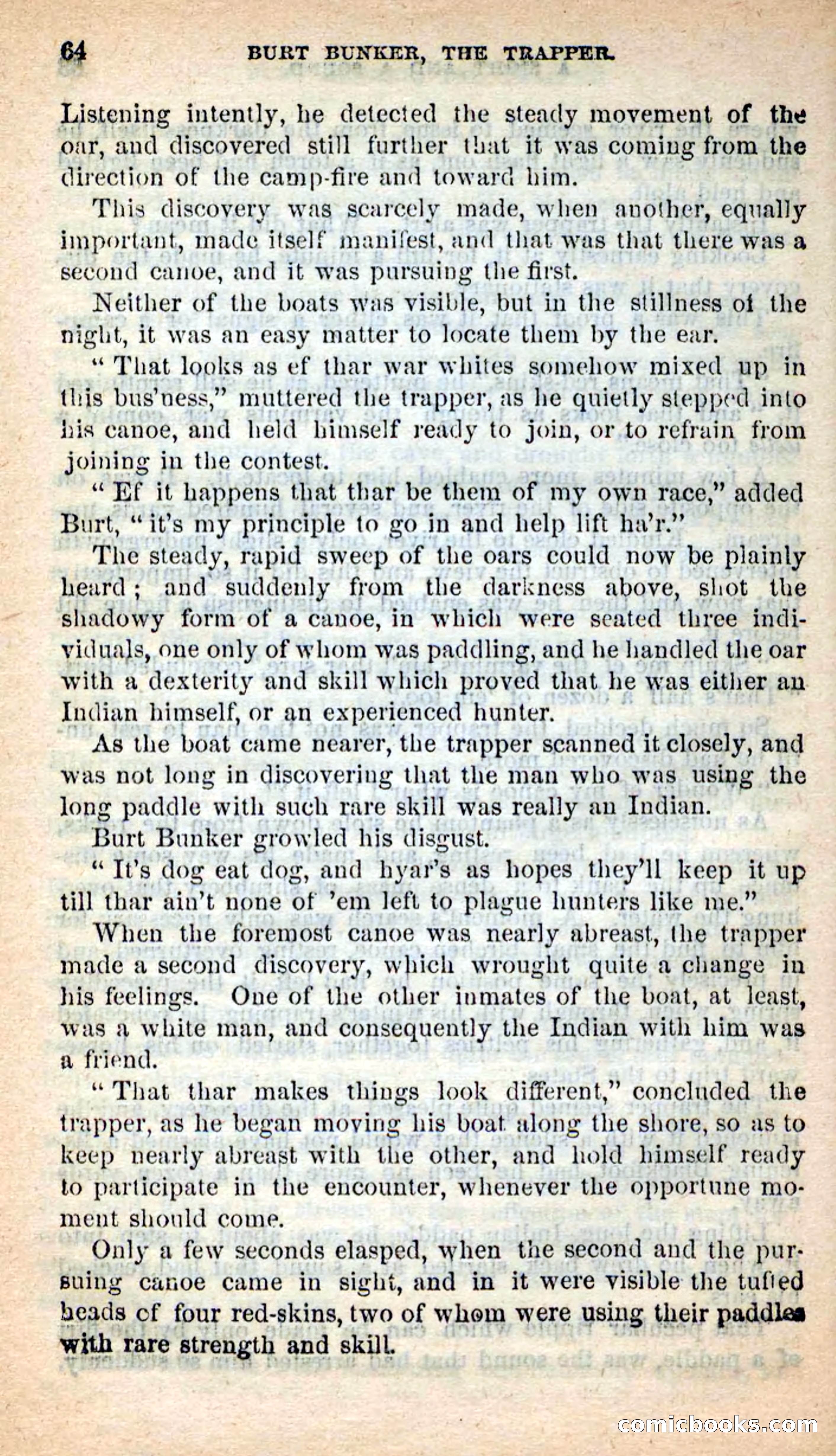 Beadle's New Dime Novels: Burt Bunker, the Trapper — page 60 of 100