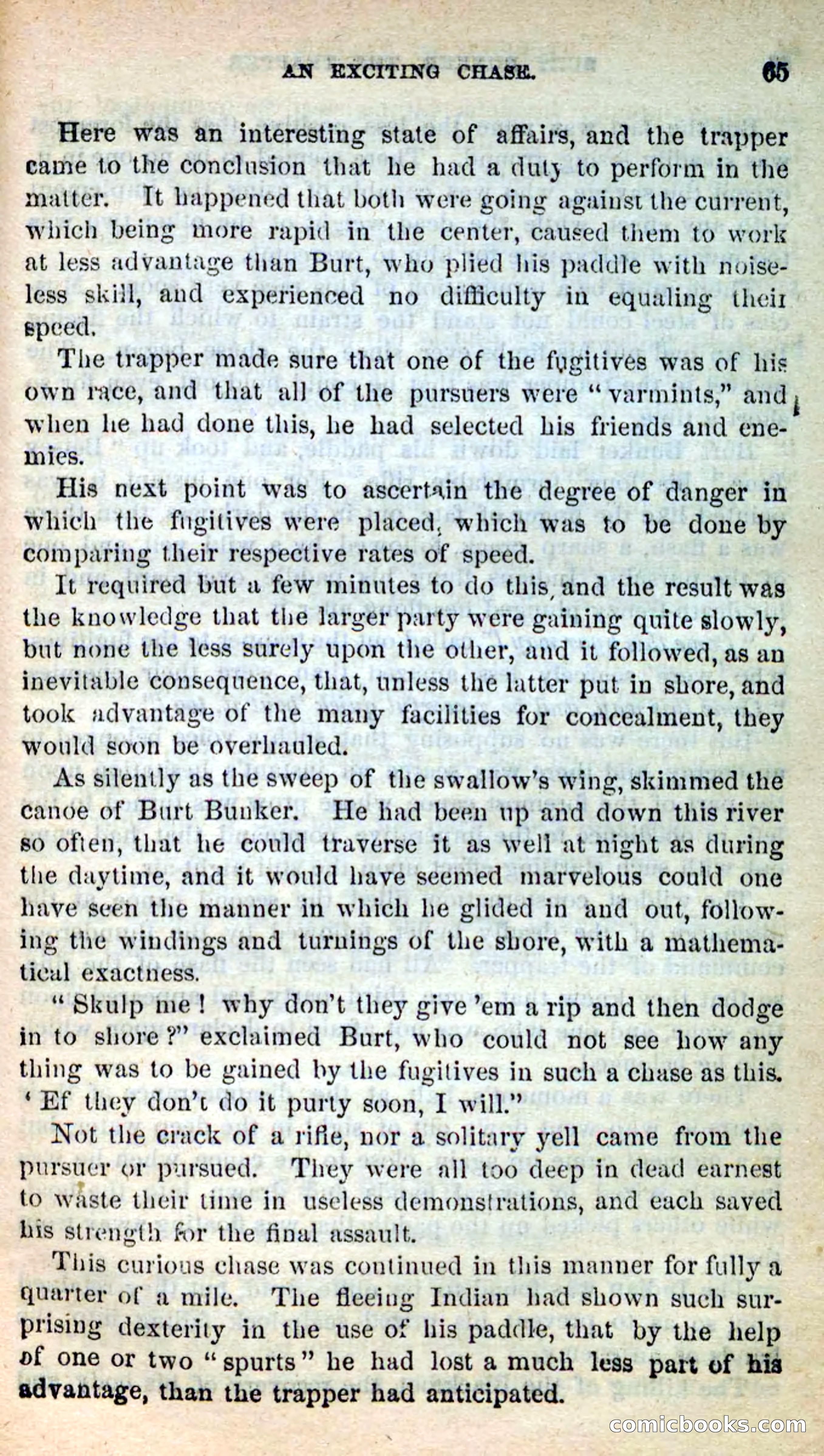 Beadle's New Dime Novels: Burt Bunker, the Trapper — page 61 of 100