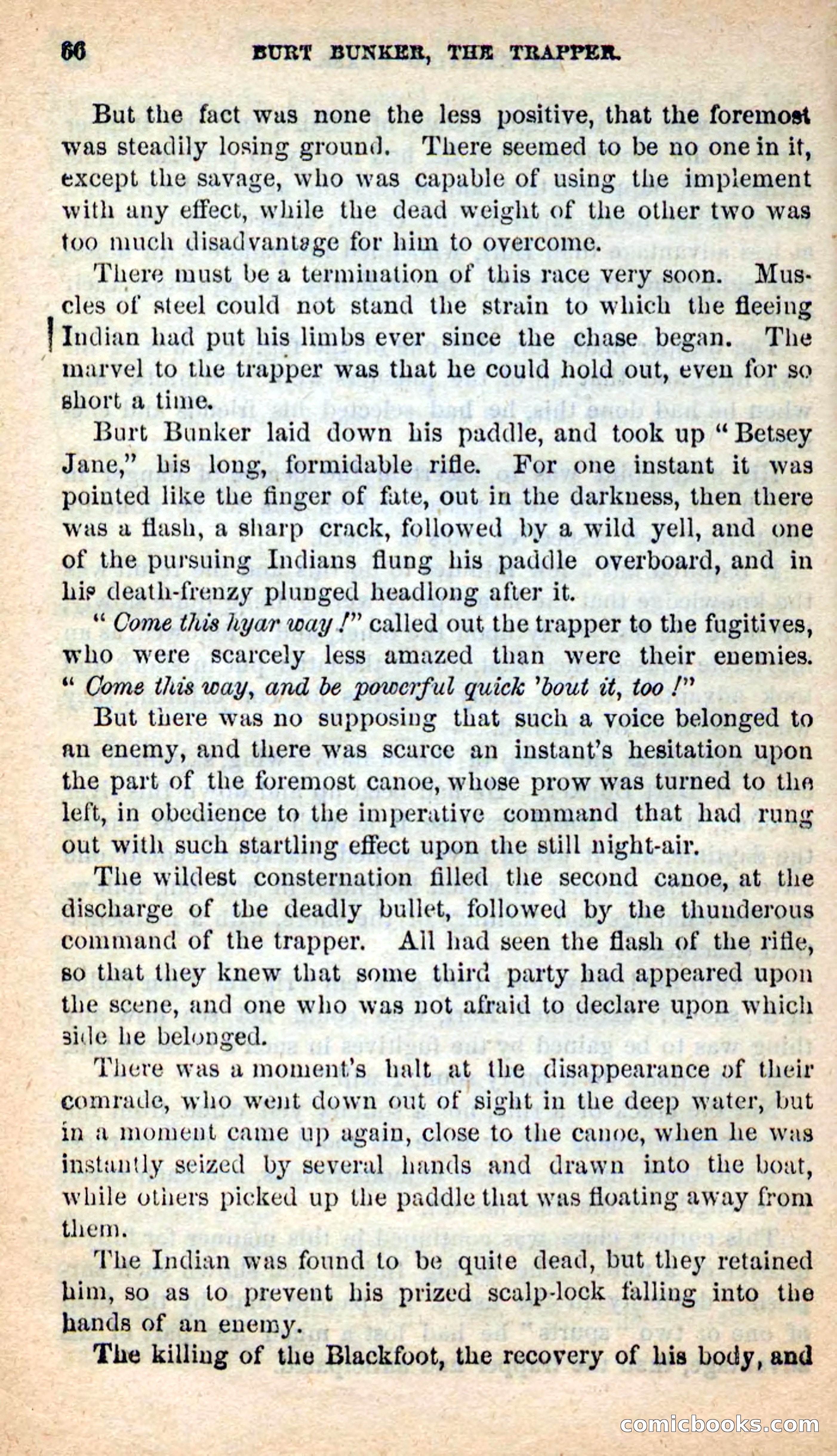 Beadle's New Dime Novels: Burt Bunker, the Trapper — page 62 of 100