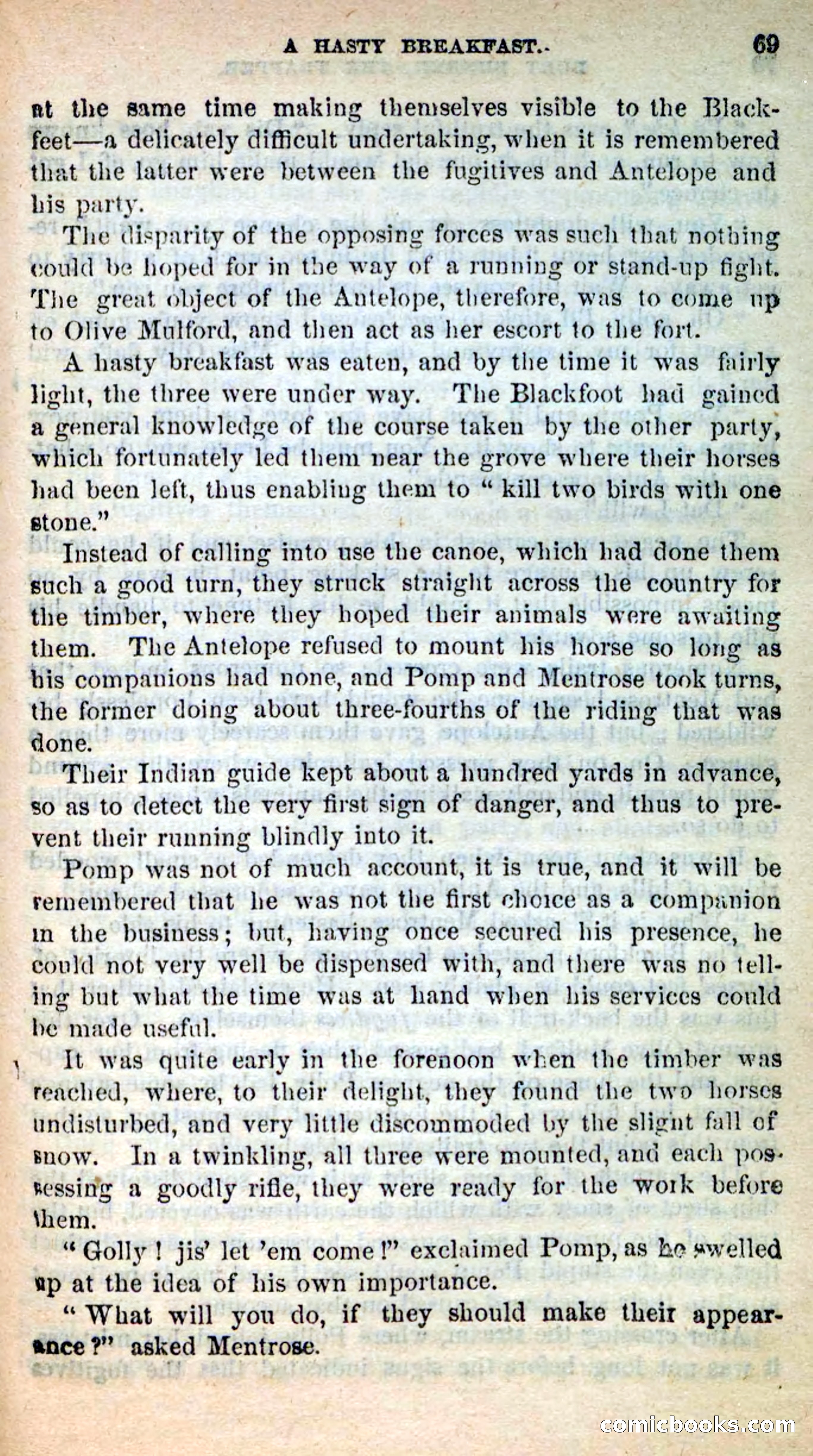 Beadle's New Dime Novels: Burt Bunker, the Trapper — page 65 of 100