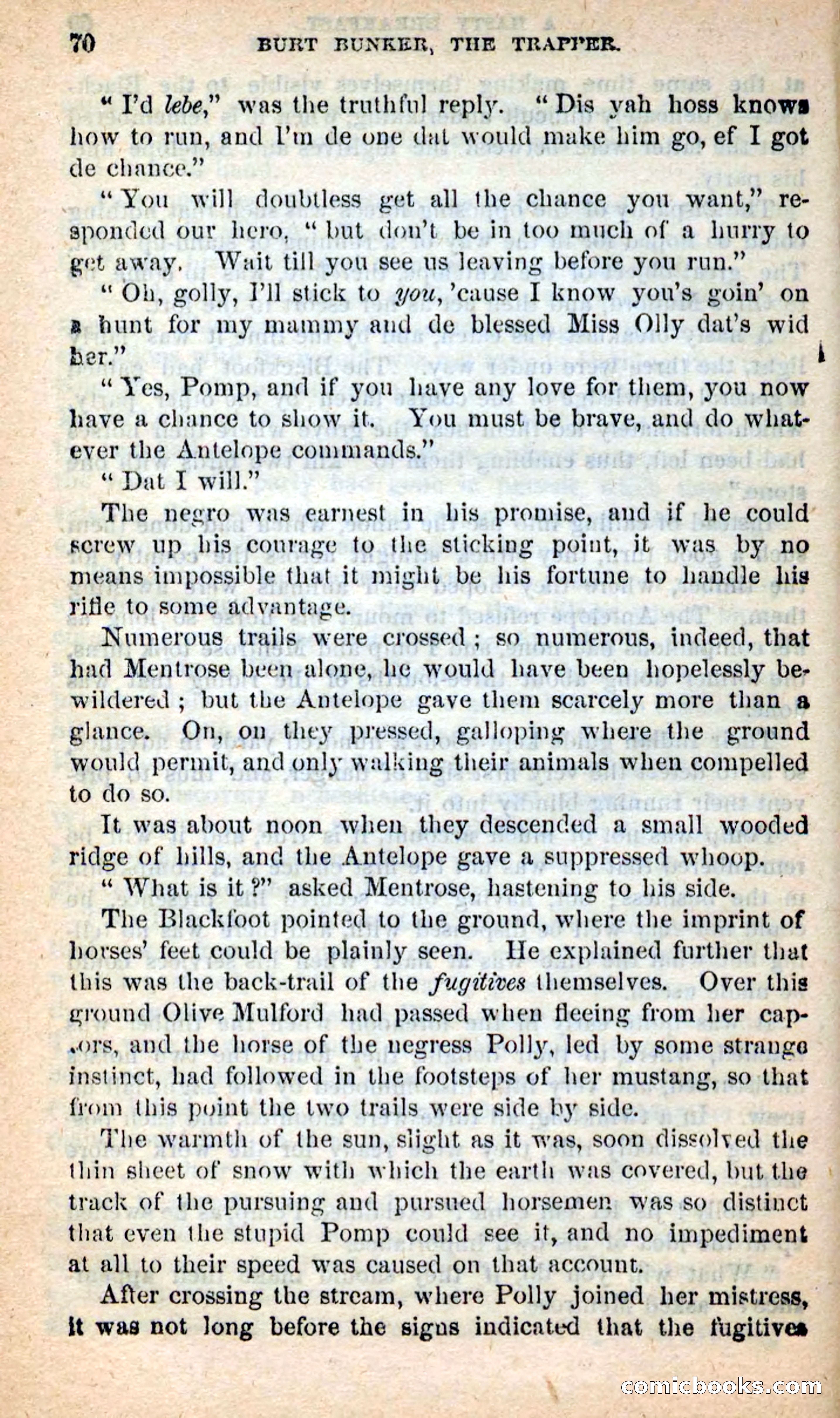 Beadle's New Dime Novels: Burt Bunker, the Trapper — page 66 of 100