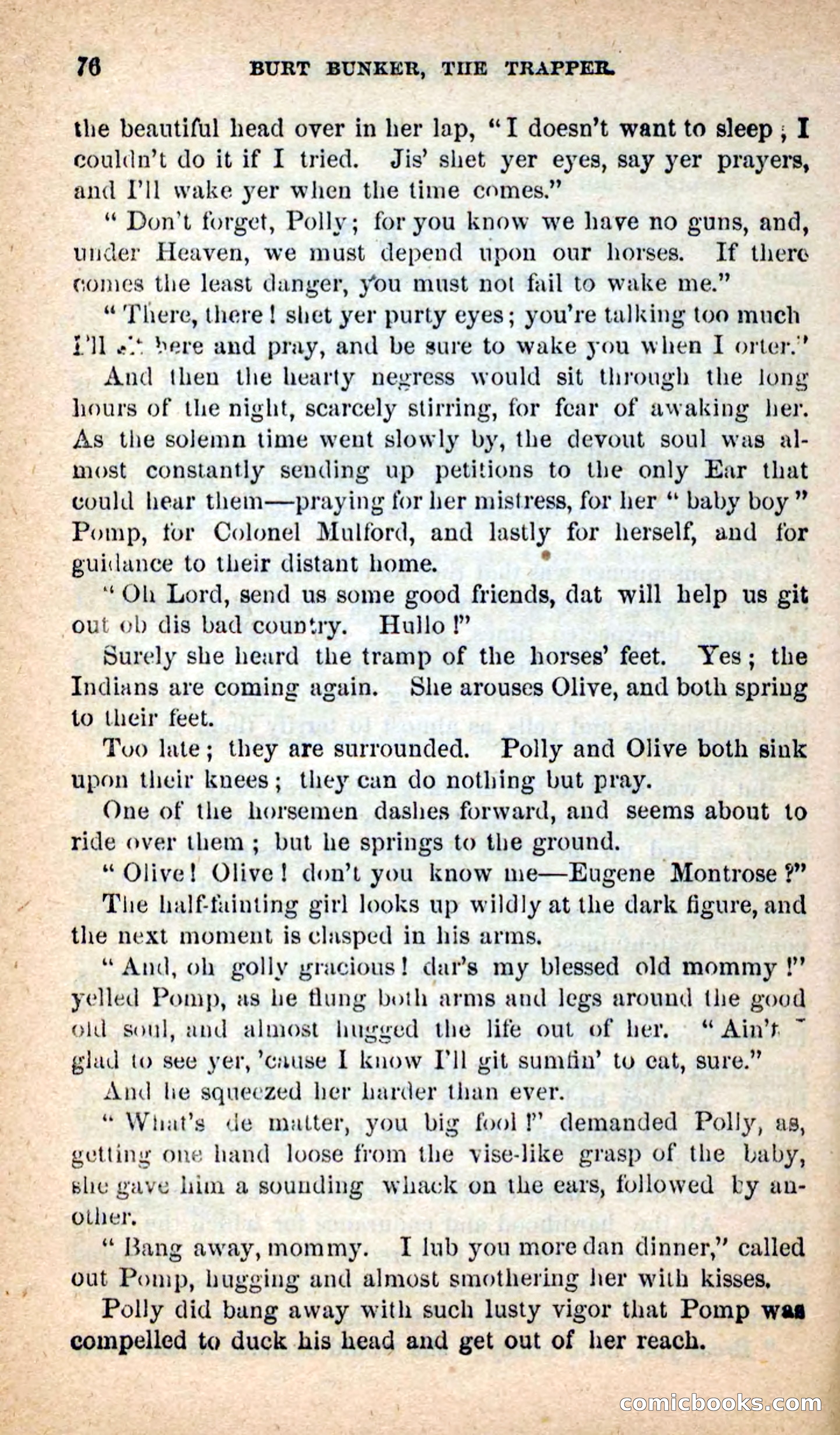Beadle's New Dime Novels: Burt Bunker, the Trapper — page 72 of 100