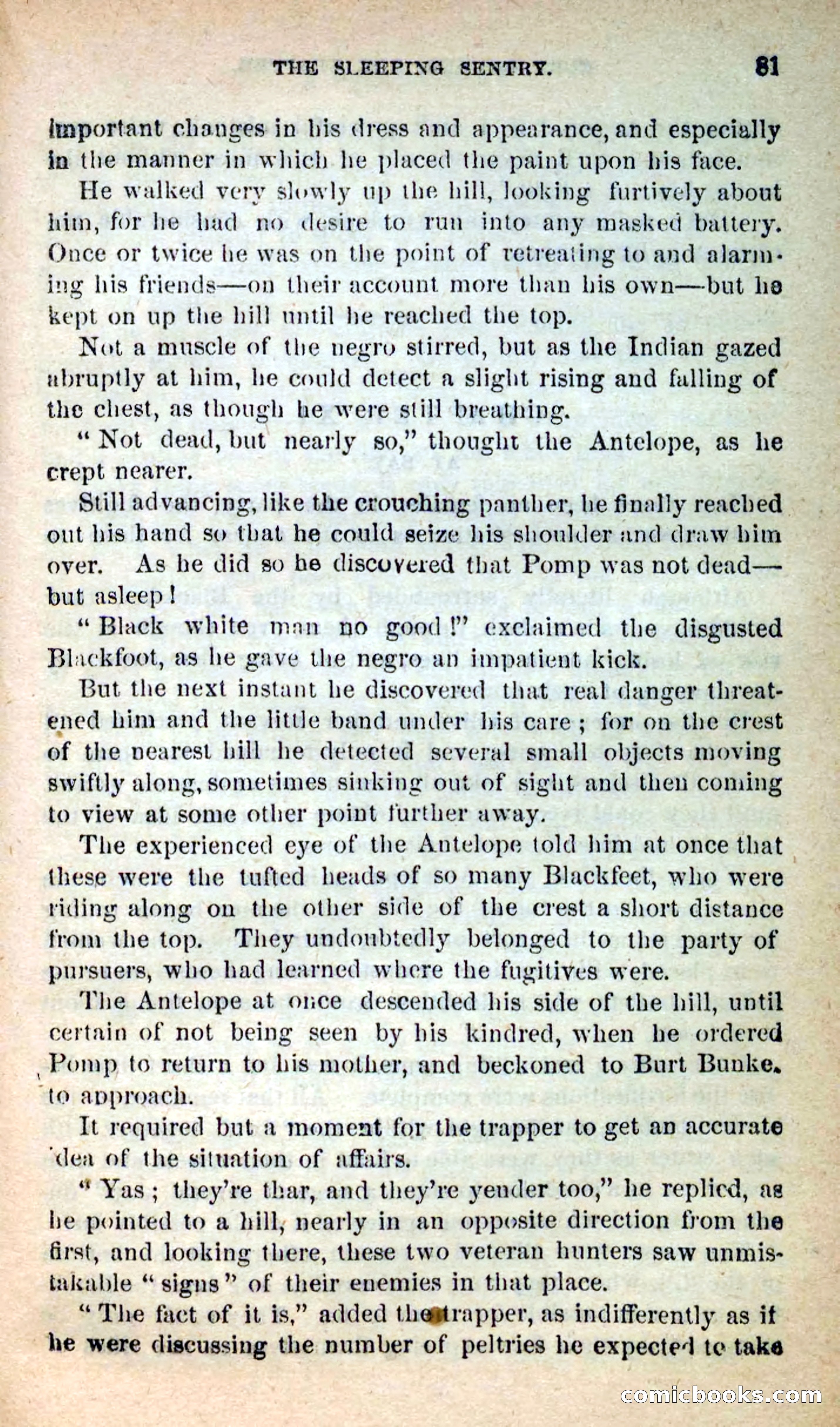 Beadle's New Dime Novels: Burt Bunker, the Trapper — page 77 of 100