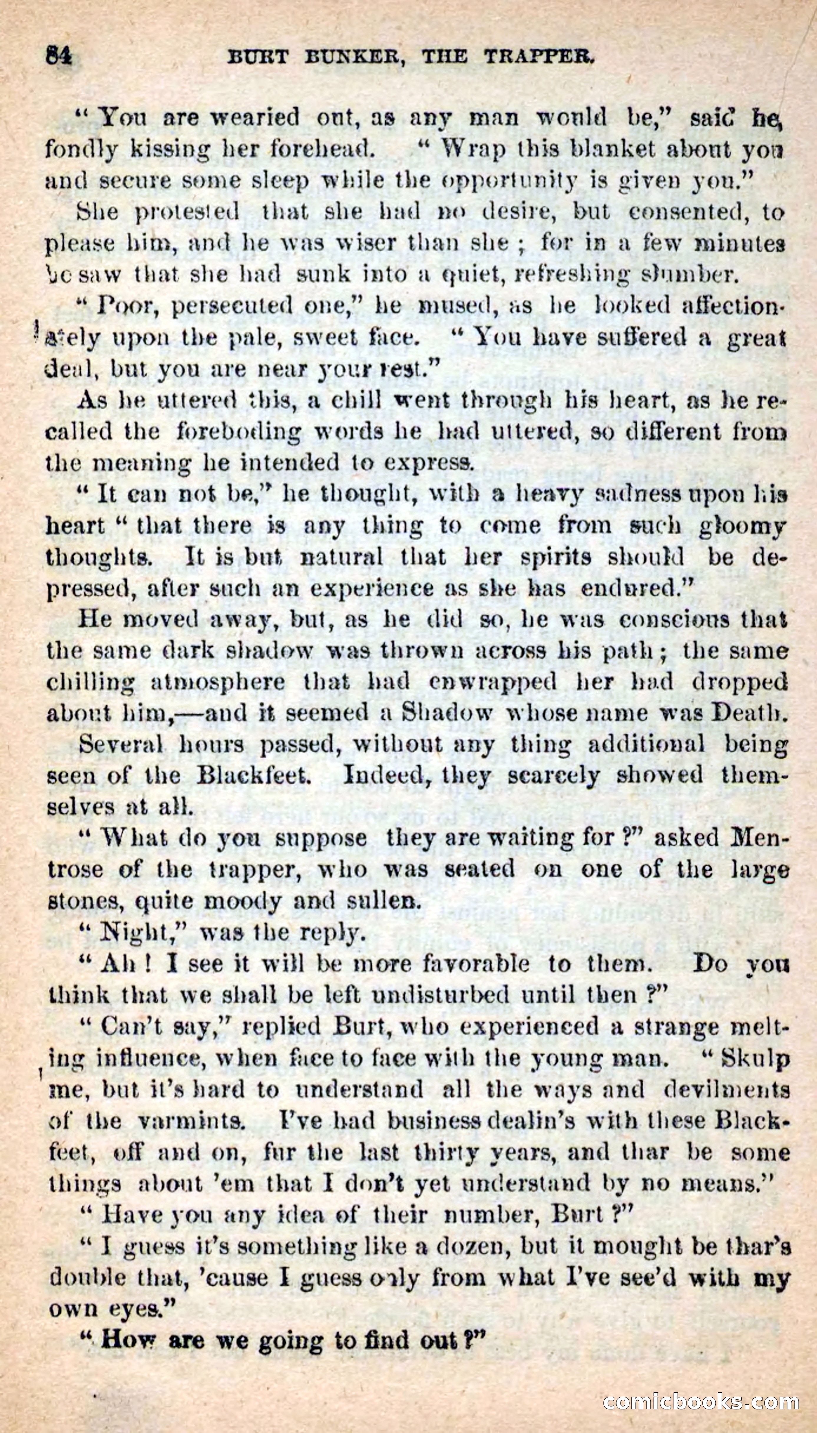 Beadle's New Dime Novels: Burt Bunker, the Trapper — page 80 of 100