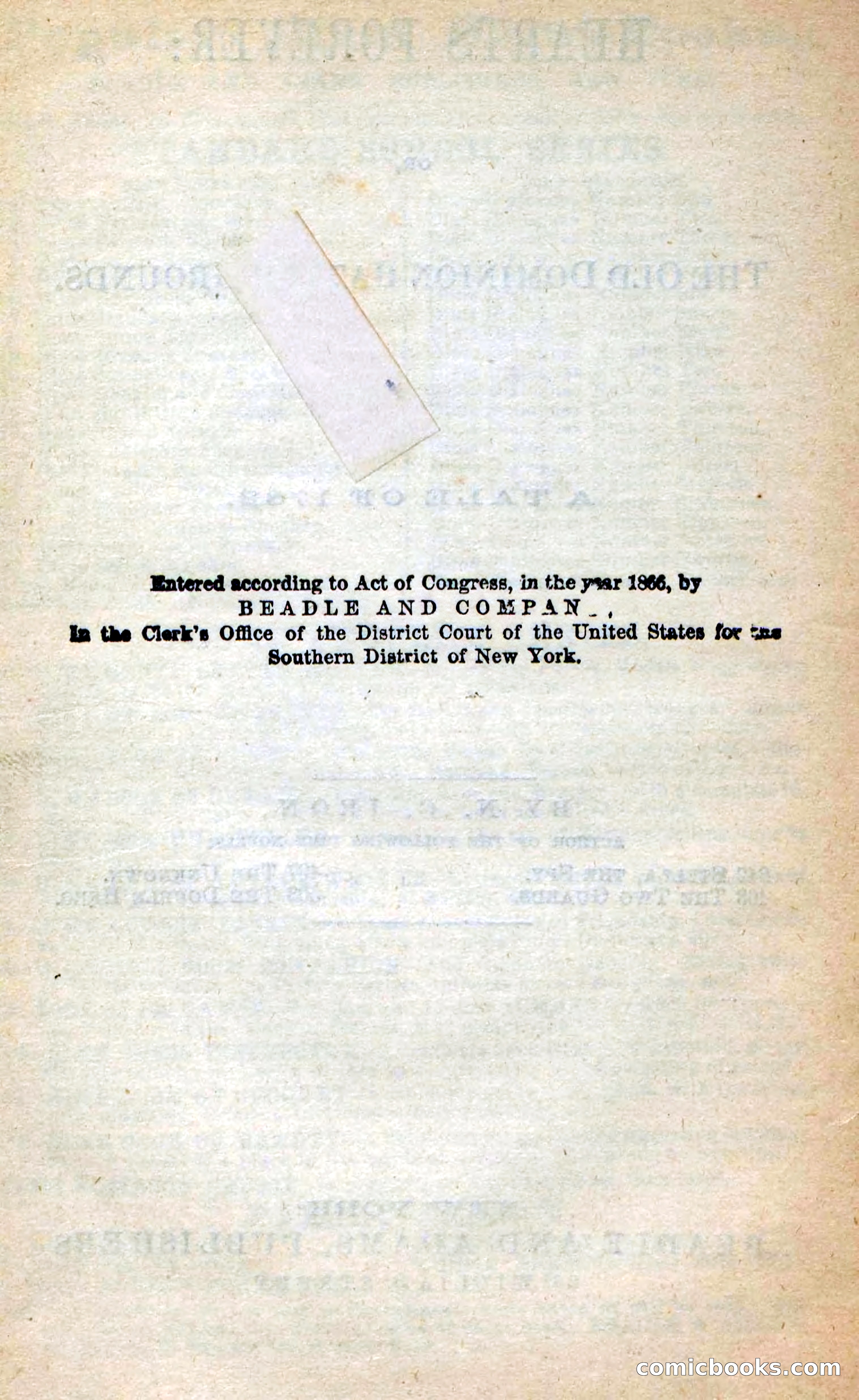 Beadle's New Dime Novels, No. 205 — page 4 of 100