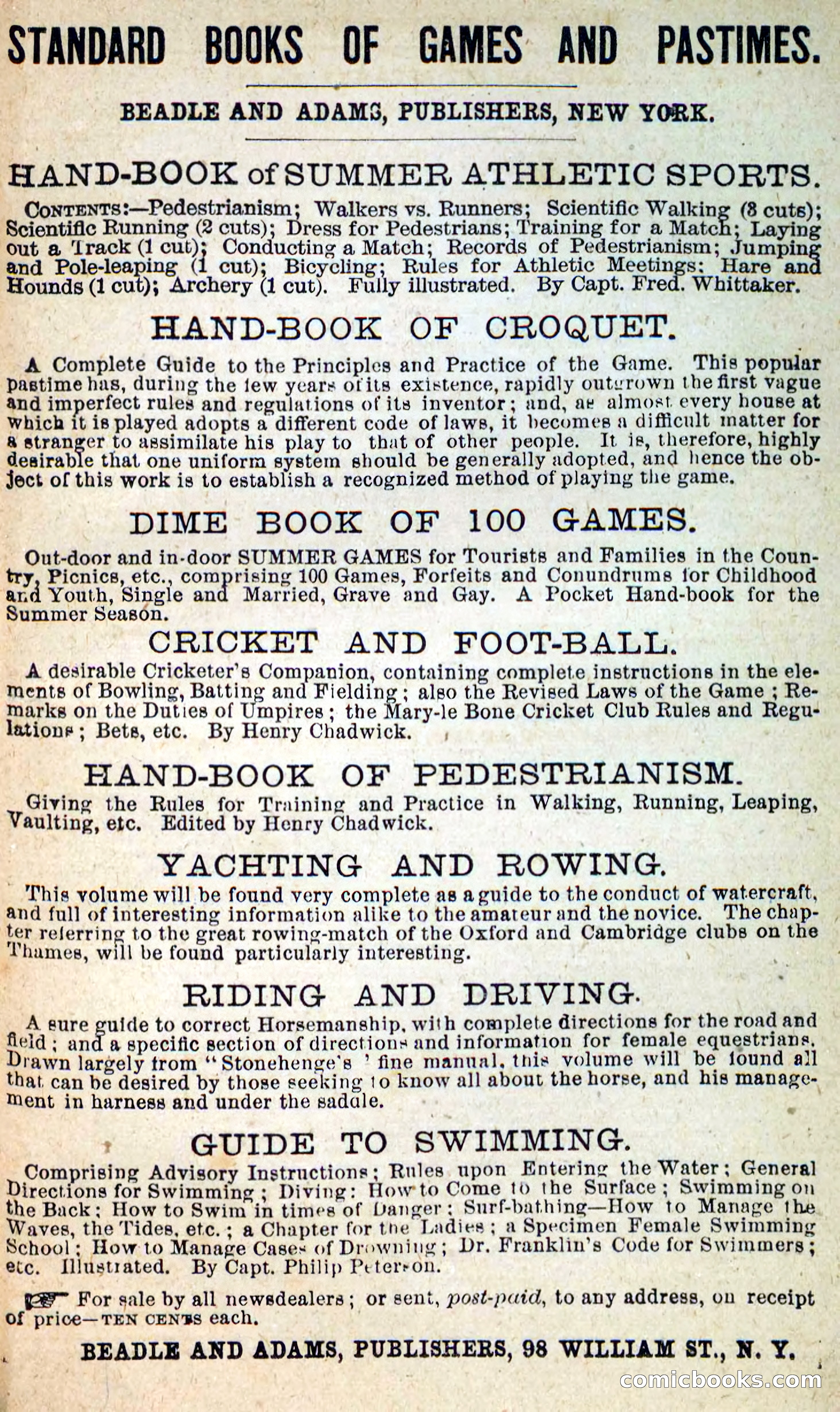 Beadle's New Dime Novels, No. 205 — page 99 of 100