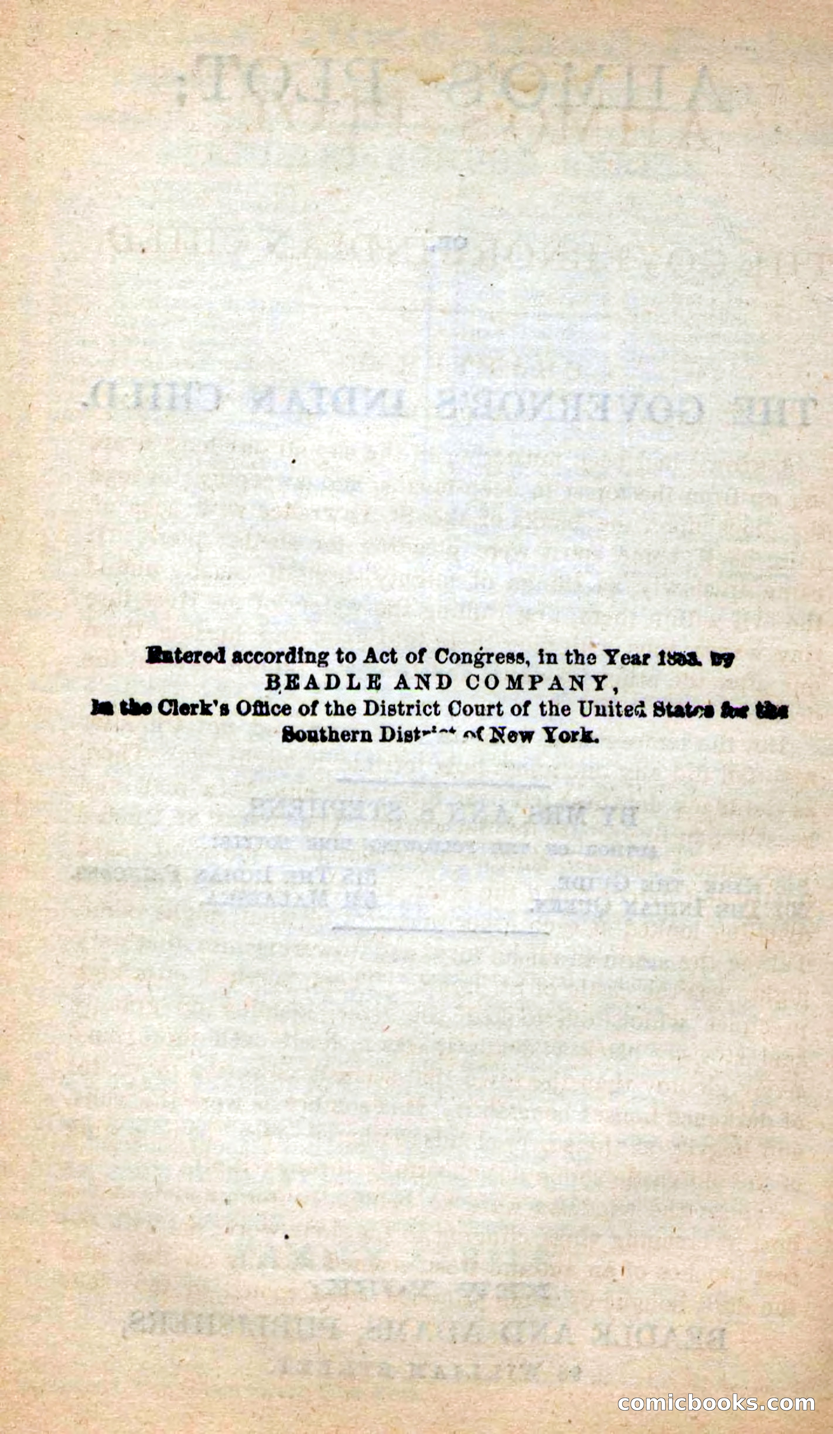 Beadle's New Dime Novels: Ahmo's Plot — page 4 of 133