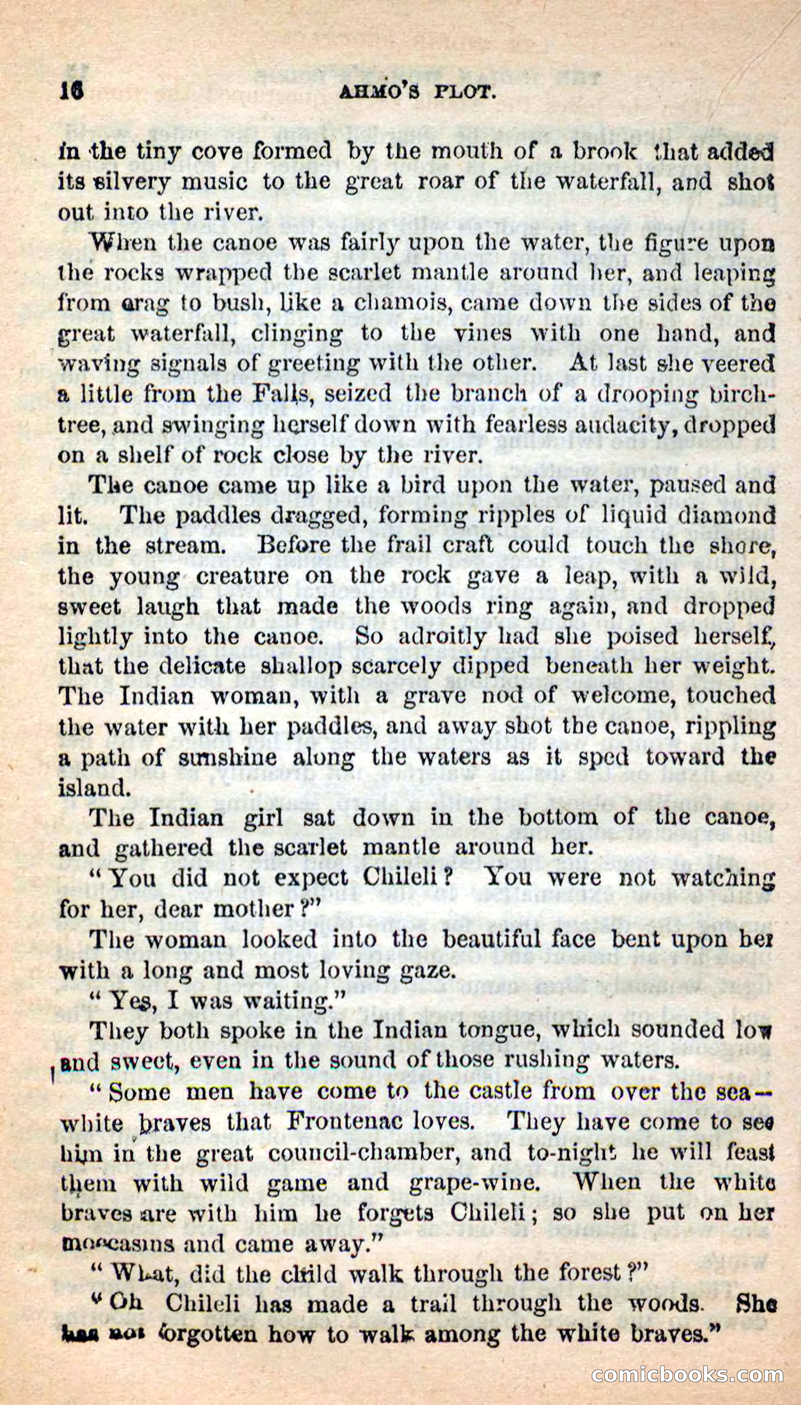 Beadle's New Dime Novels: Ahmo's Plot — page 16 of 133