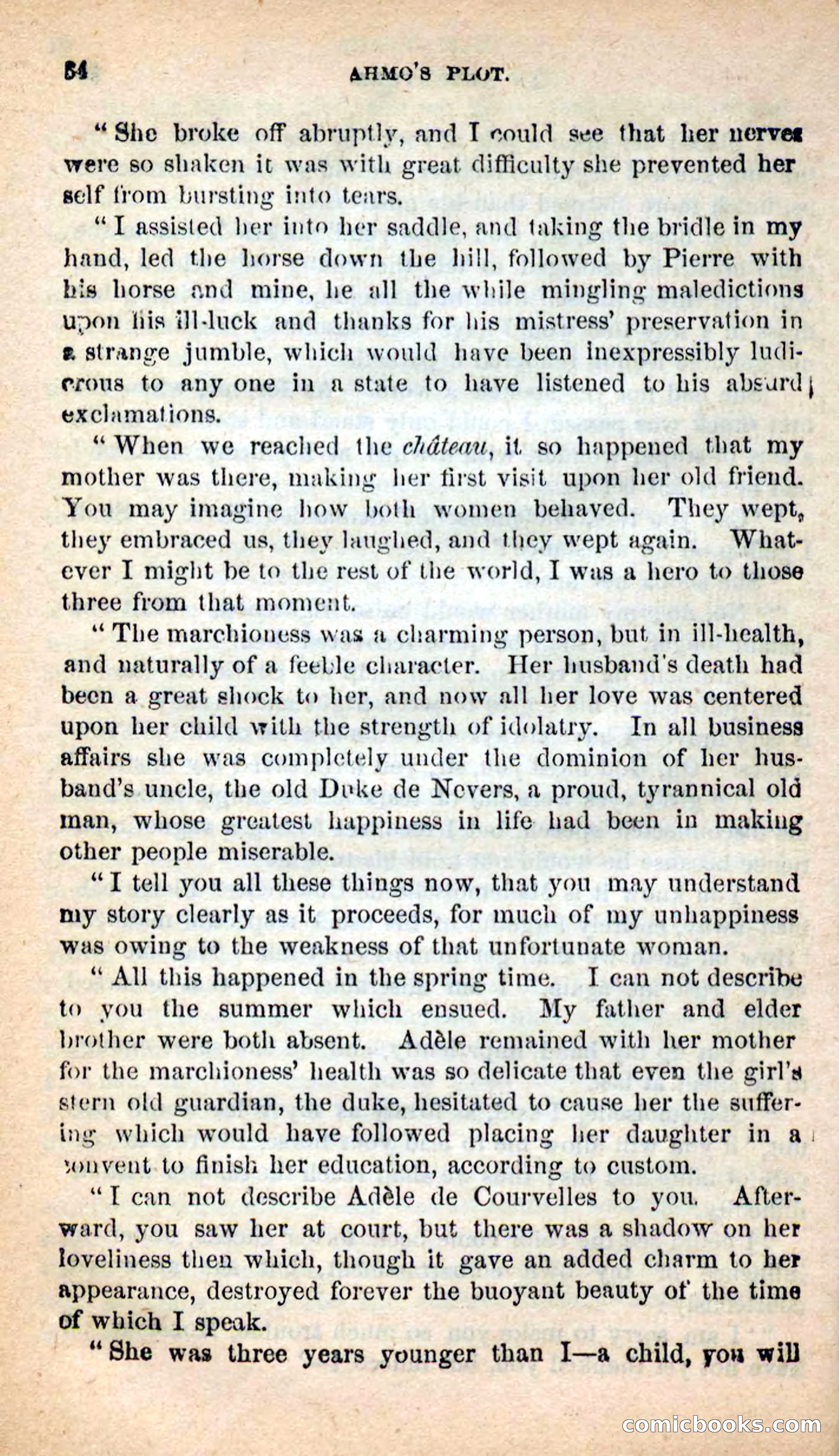 Beadle's New Dime Novels: Ahmo's Plot — page 34 of 133