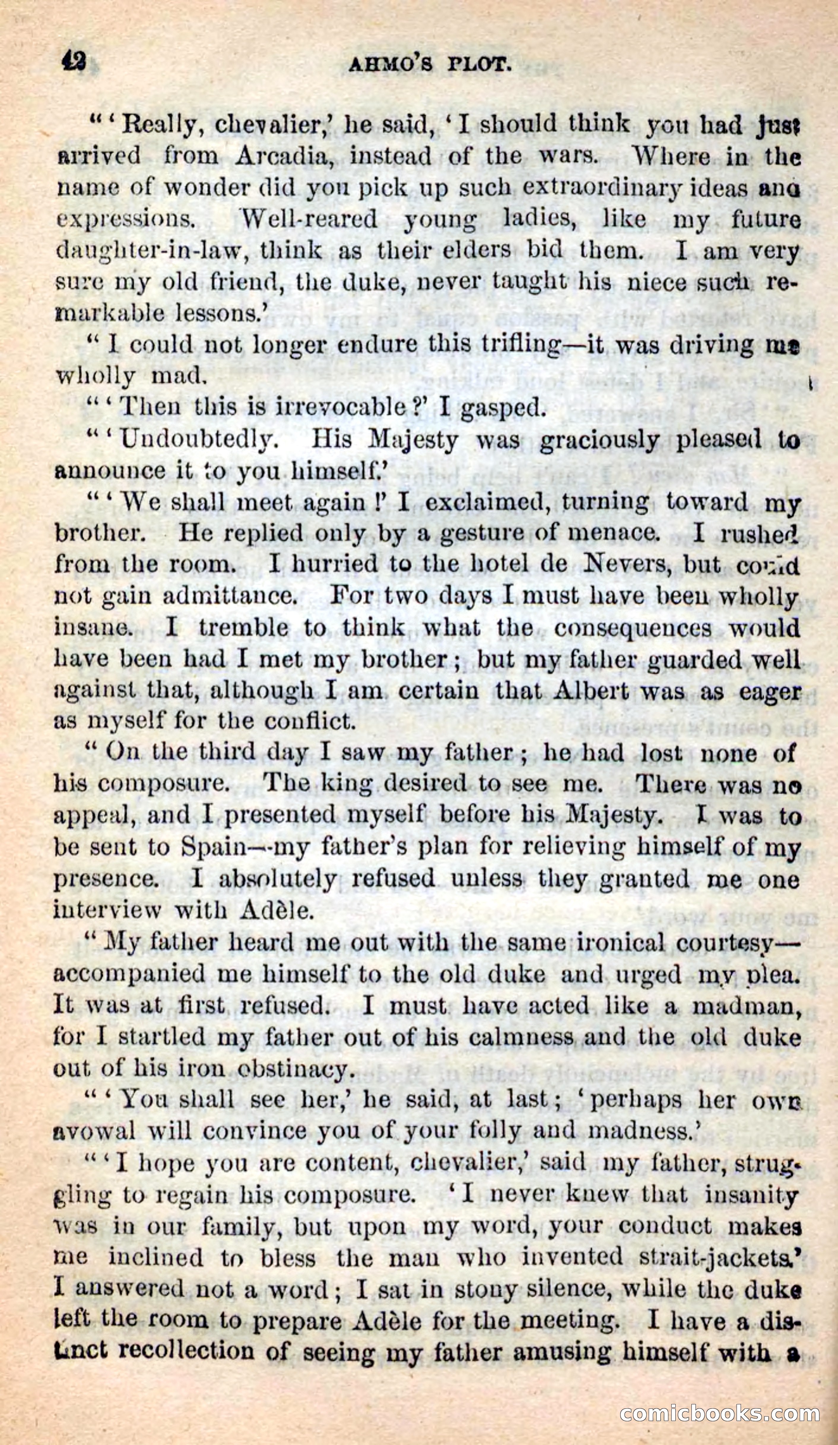 Beadle's New Dime Novels: Ahmo's Plot — page 42 of 133