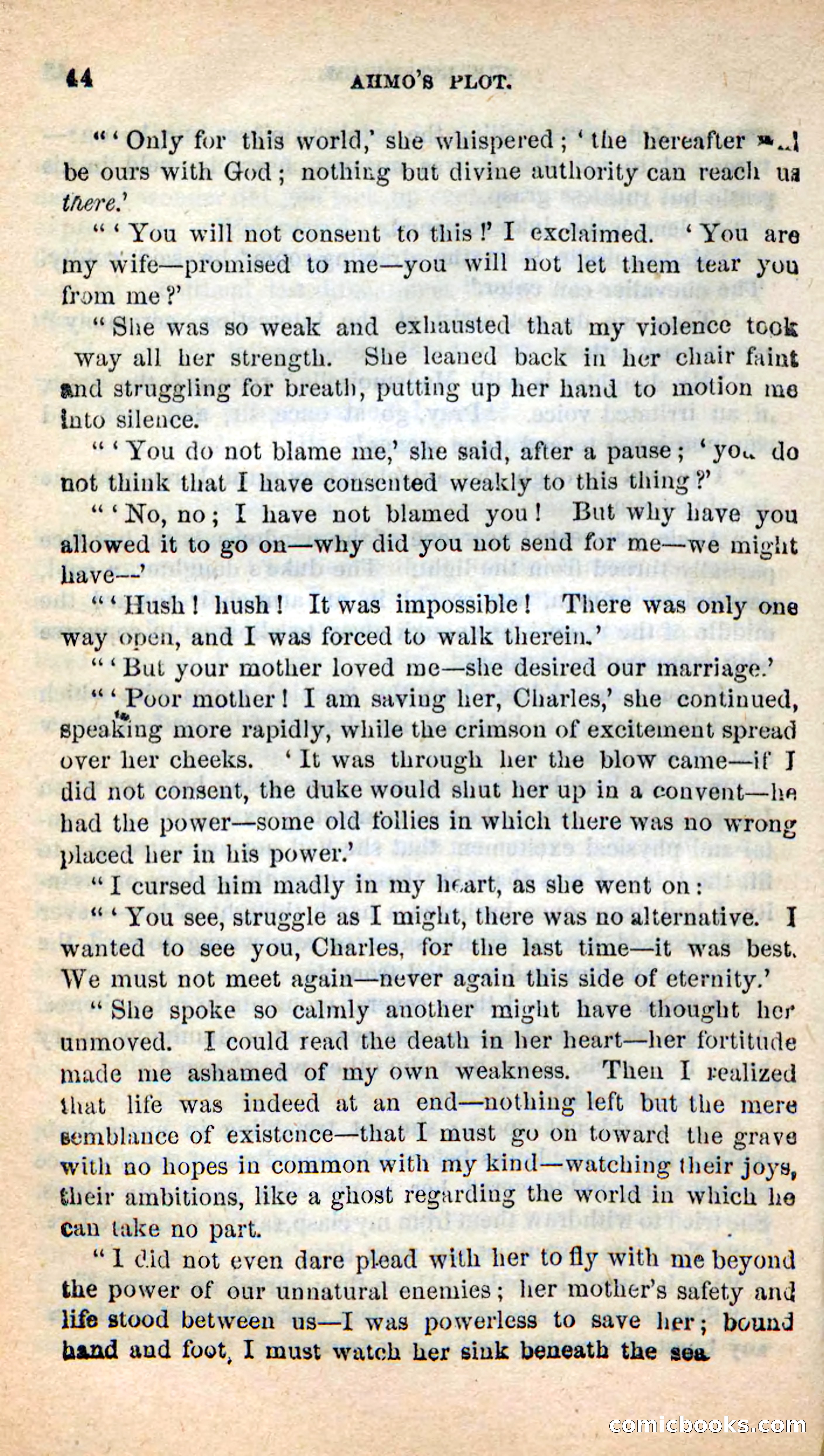 Beadle's New Dime Novels: Ahmo's Plot — page 44 of 133
