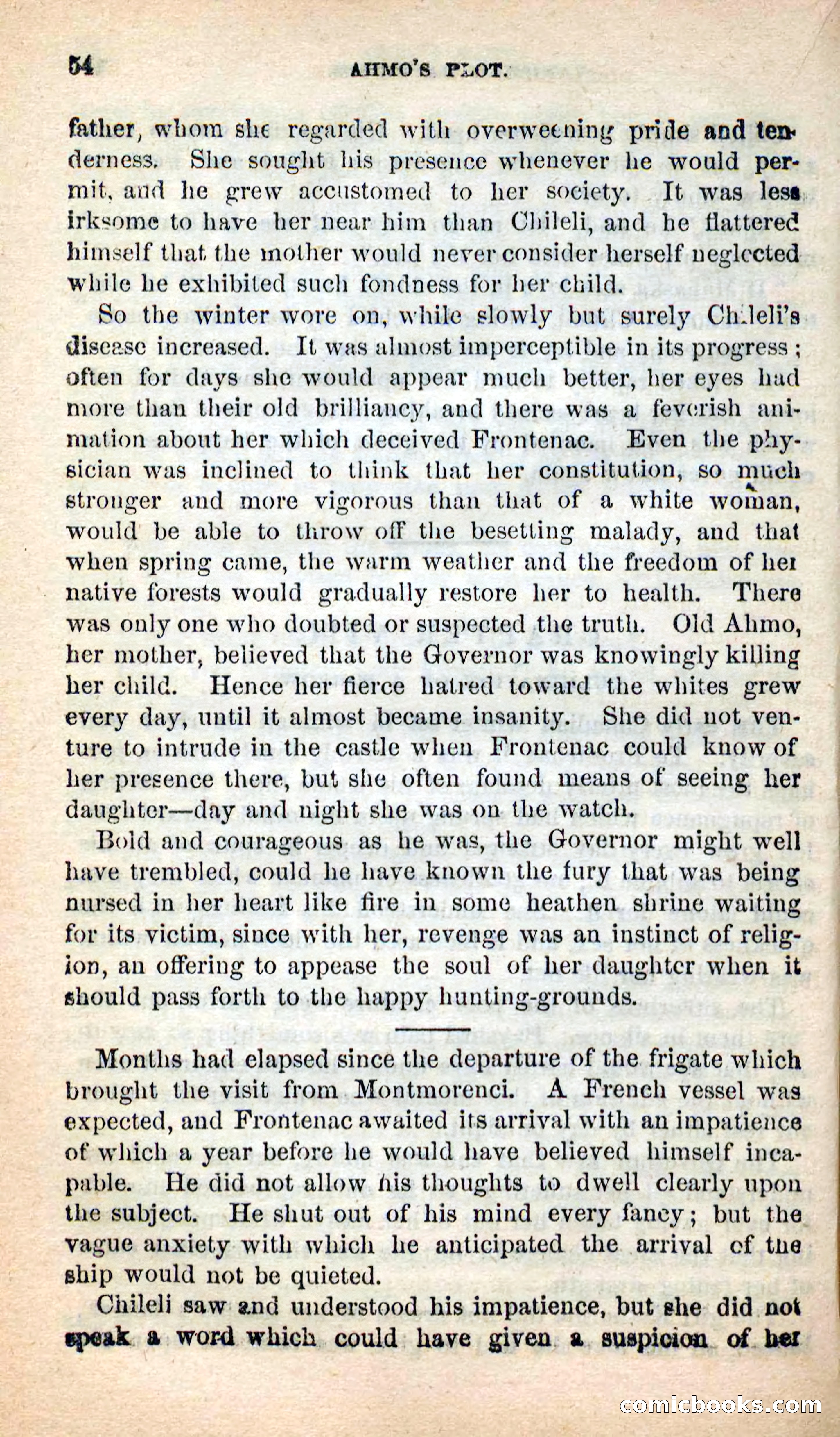 Beadle's New Dime Novels: Ahmo's Plot — page 54 of 133