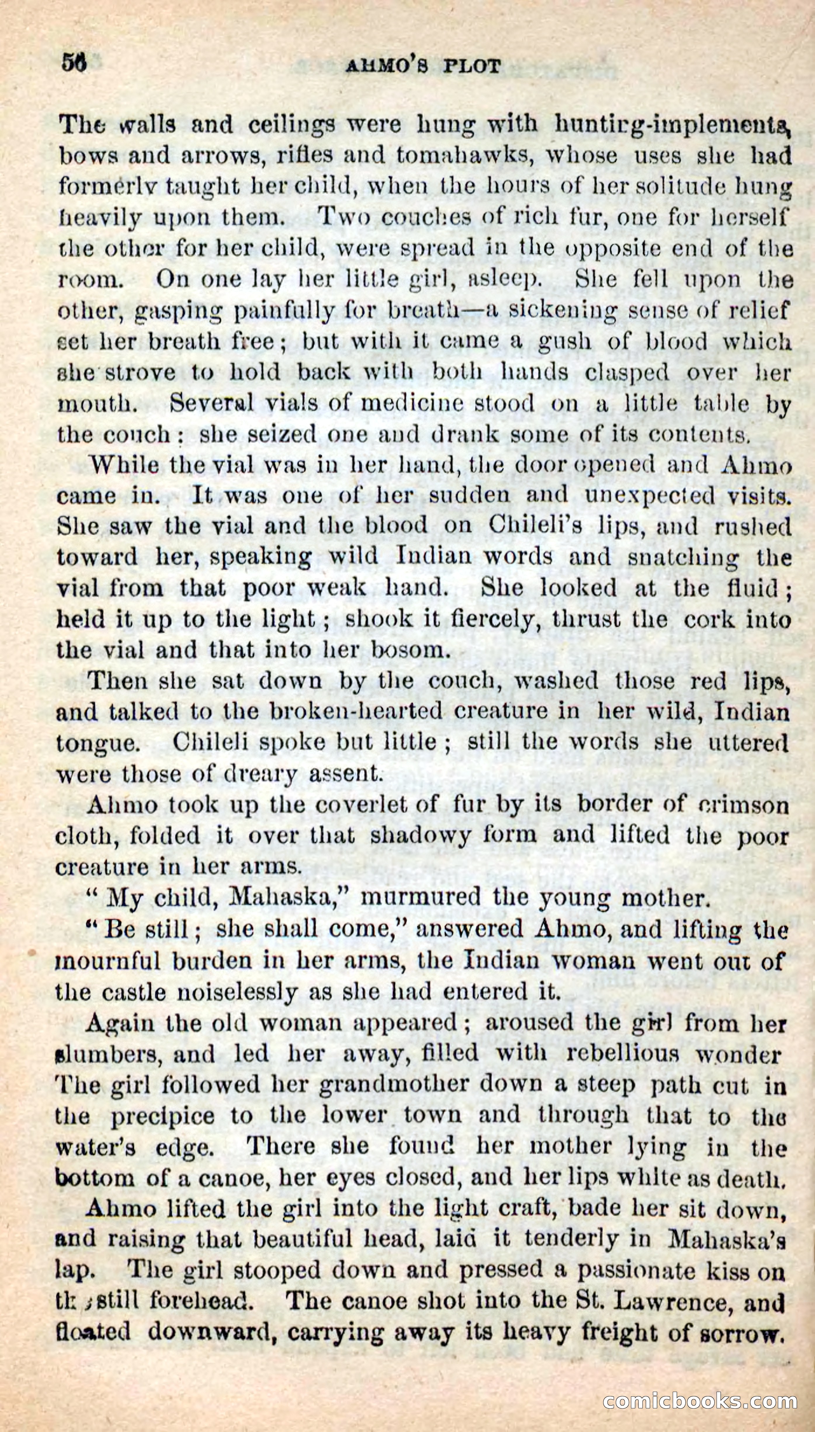 Beadle's New Dime Novels: Ahmo's Plot — page 56 of 133