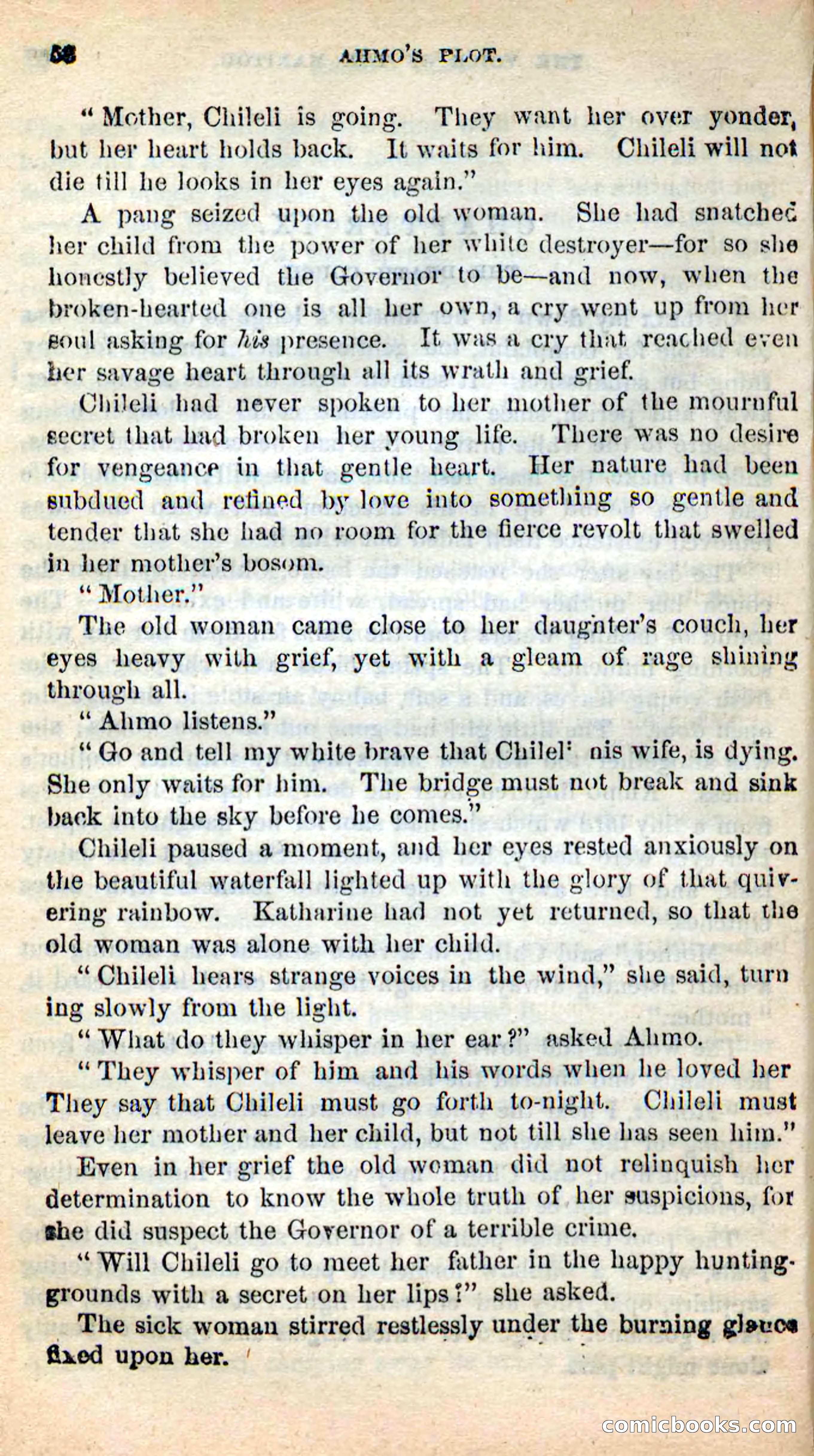 Beadle's New Dime Novels: Ahmo's Plot — page 58 of 133