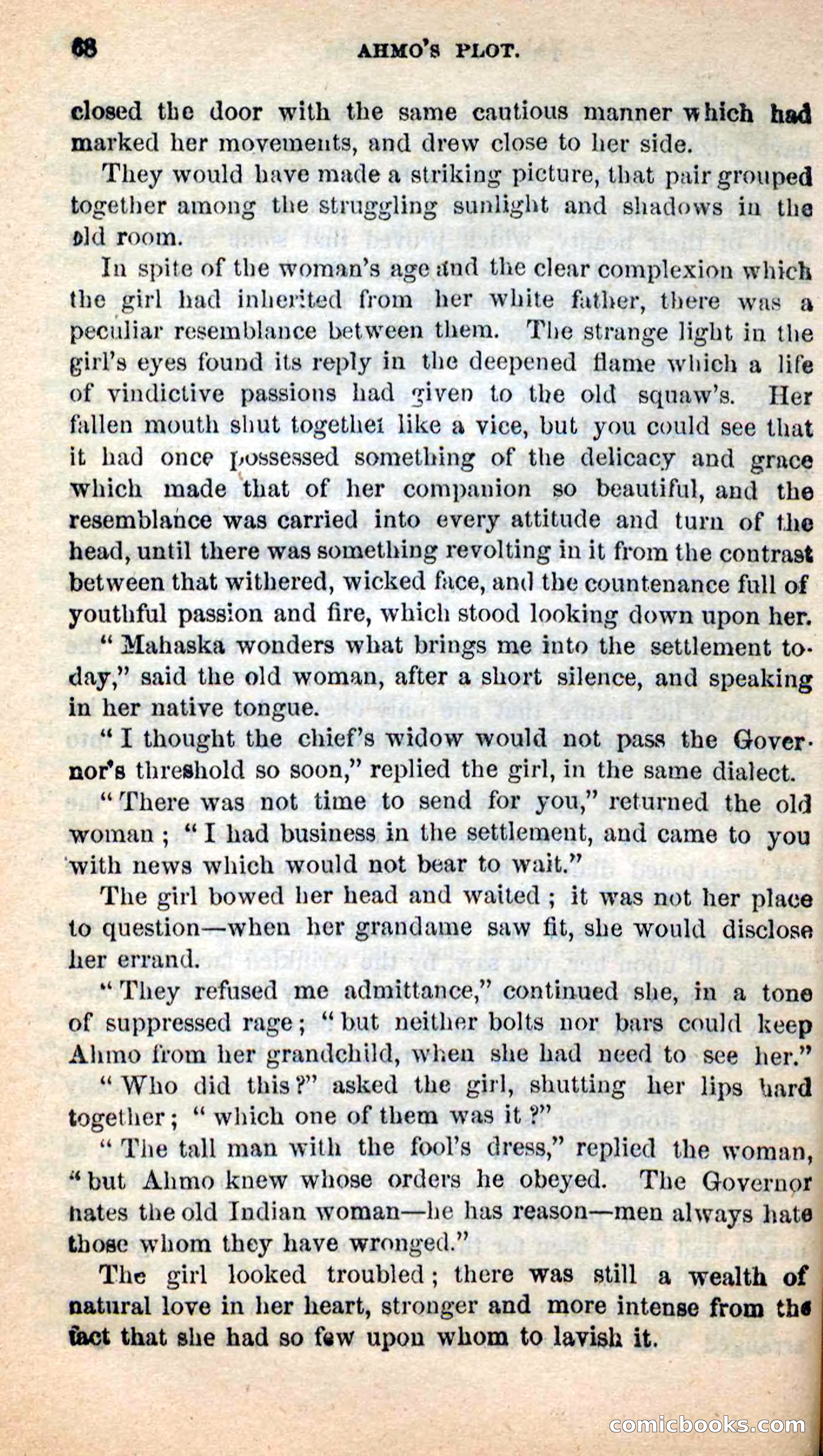 Beadle's New Dime Novels: Ahmo's Plot — page 68 of 133
