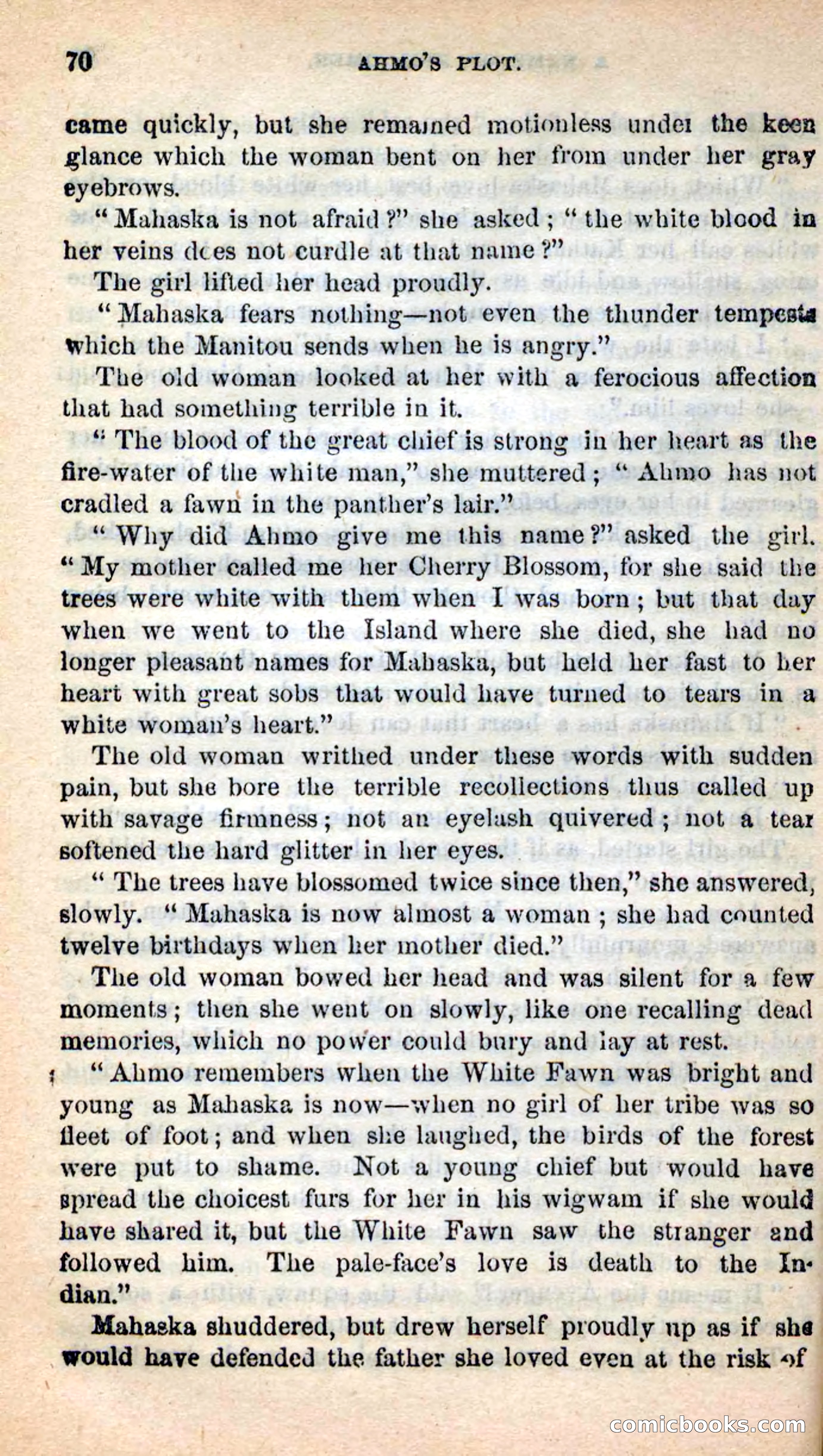 Beadle's New Dime Novels: Ahmo's Plot — page 70 of 133