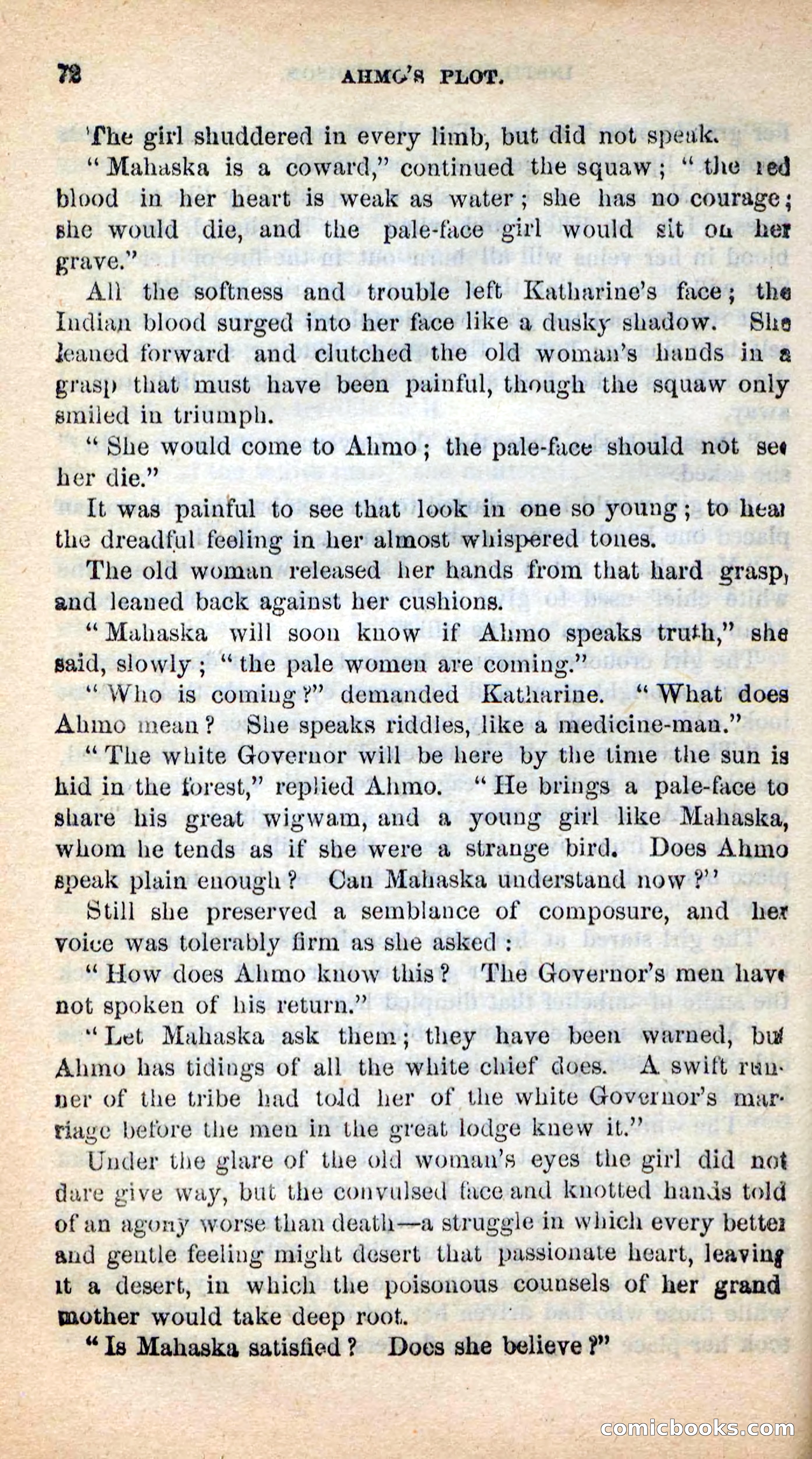 Beadle's New Dime Novels: Ahmo's Plot — page 72 of 133