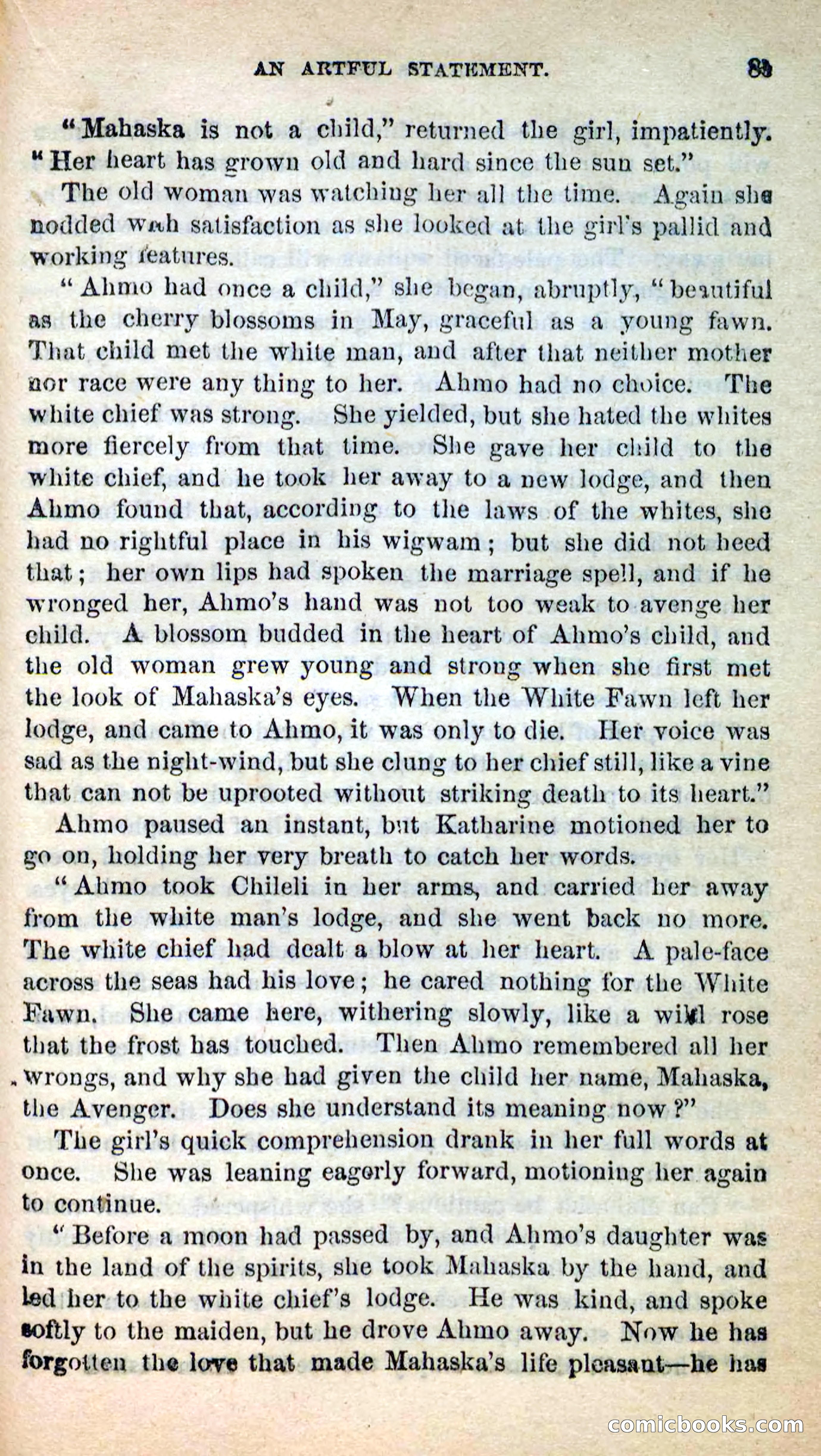 Beadle's New Dime Novels: Ahmo's Plot — page 86 of 133