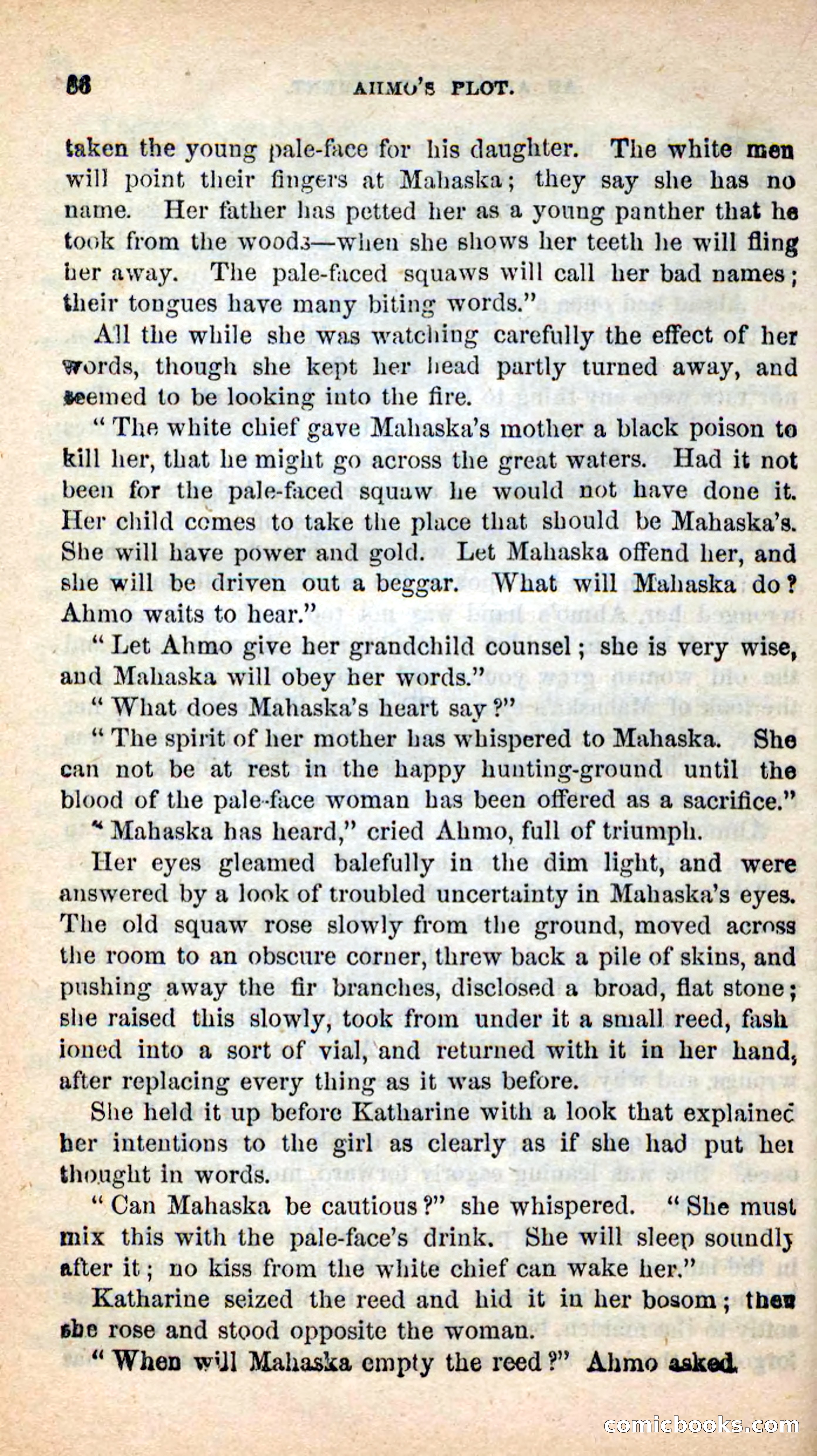 Beadle's New Dime Novels: Ahmo's Plot — page 87 of 133