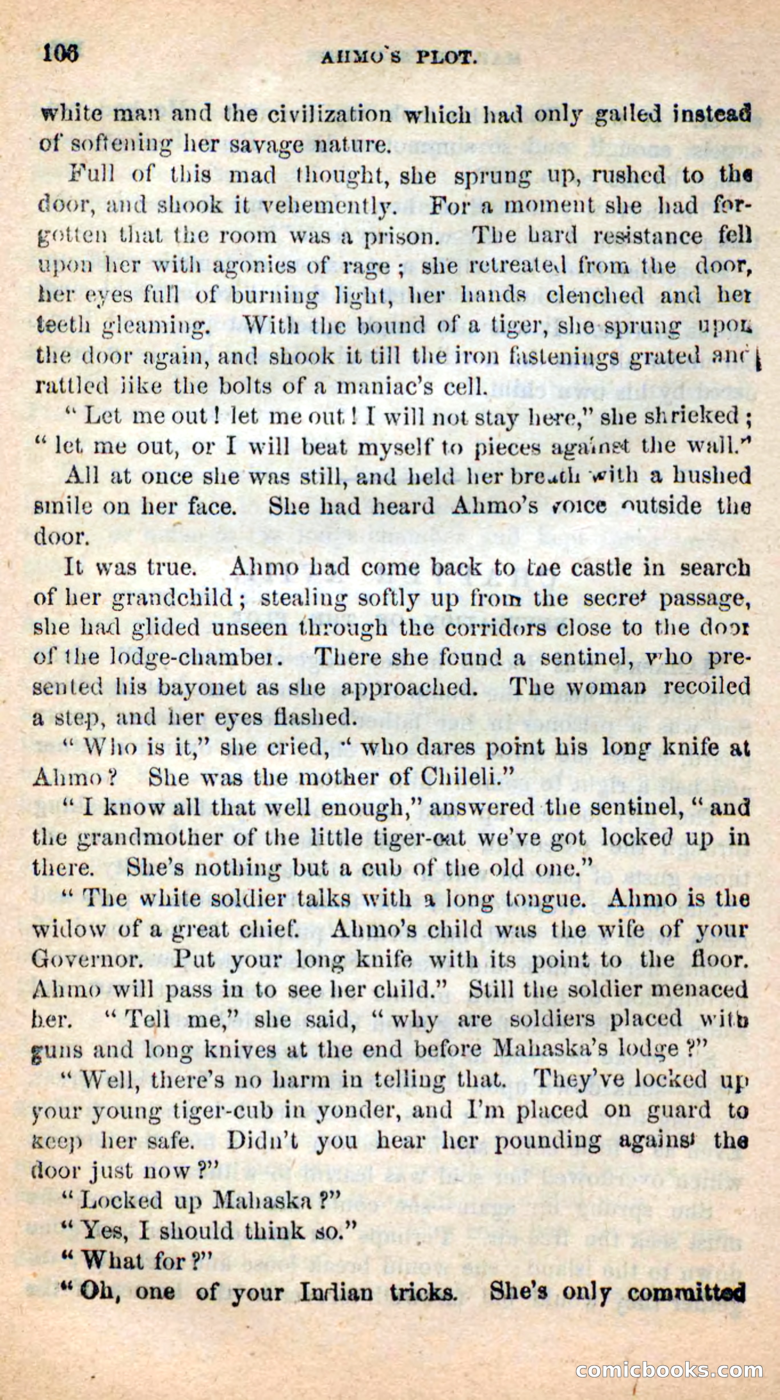 Beadle's New Dime Novels: Ahmo's Plot — page 107 of 133