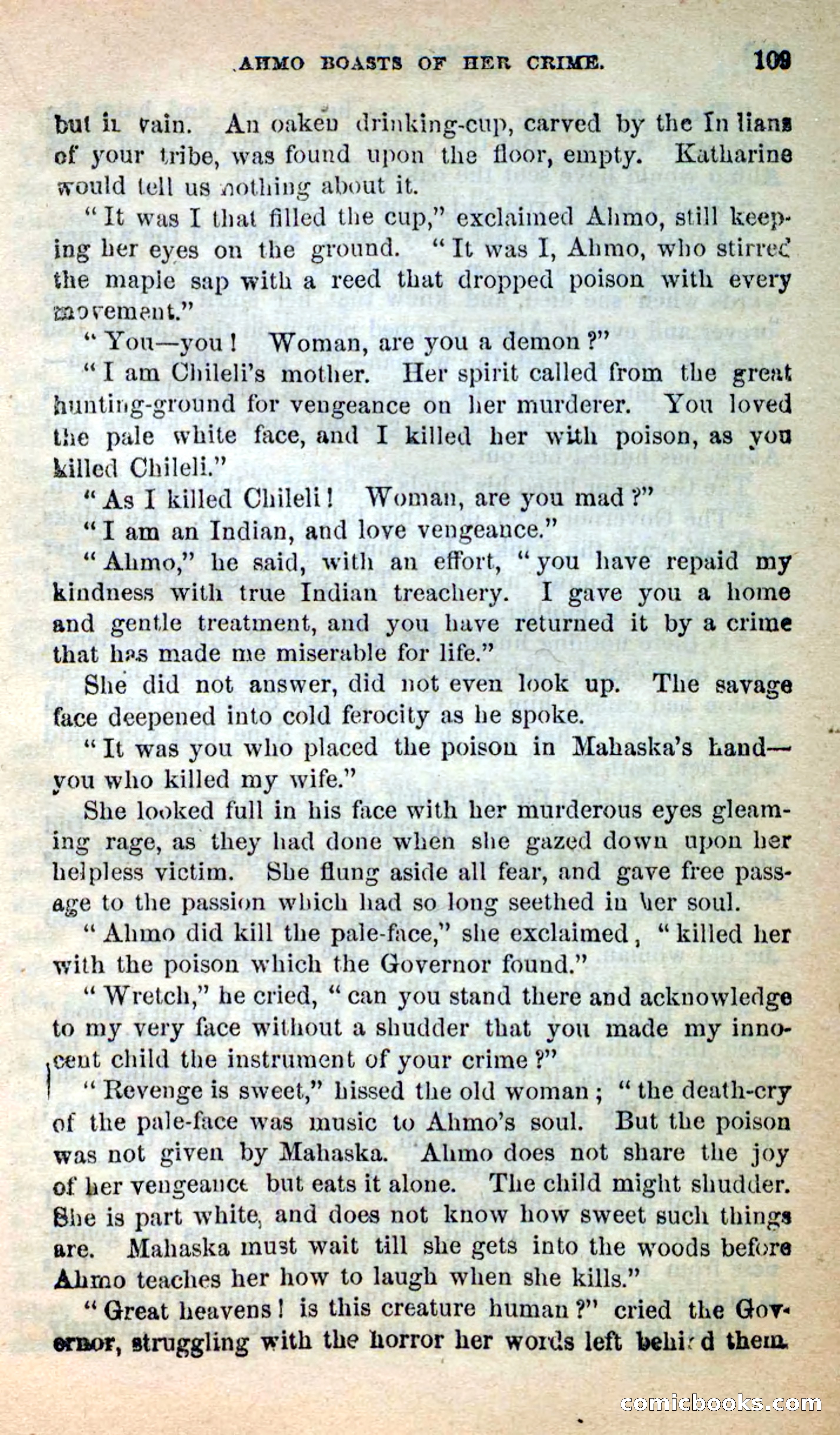 Beadle's New Dime Novels: Ahmo's Plot — page 110 of 133