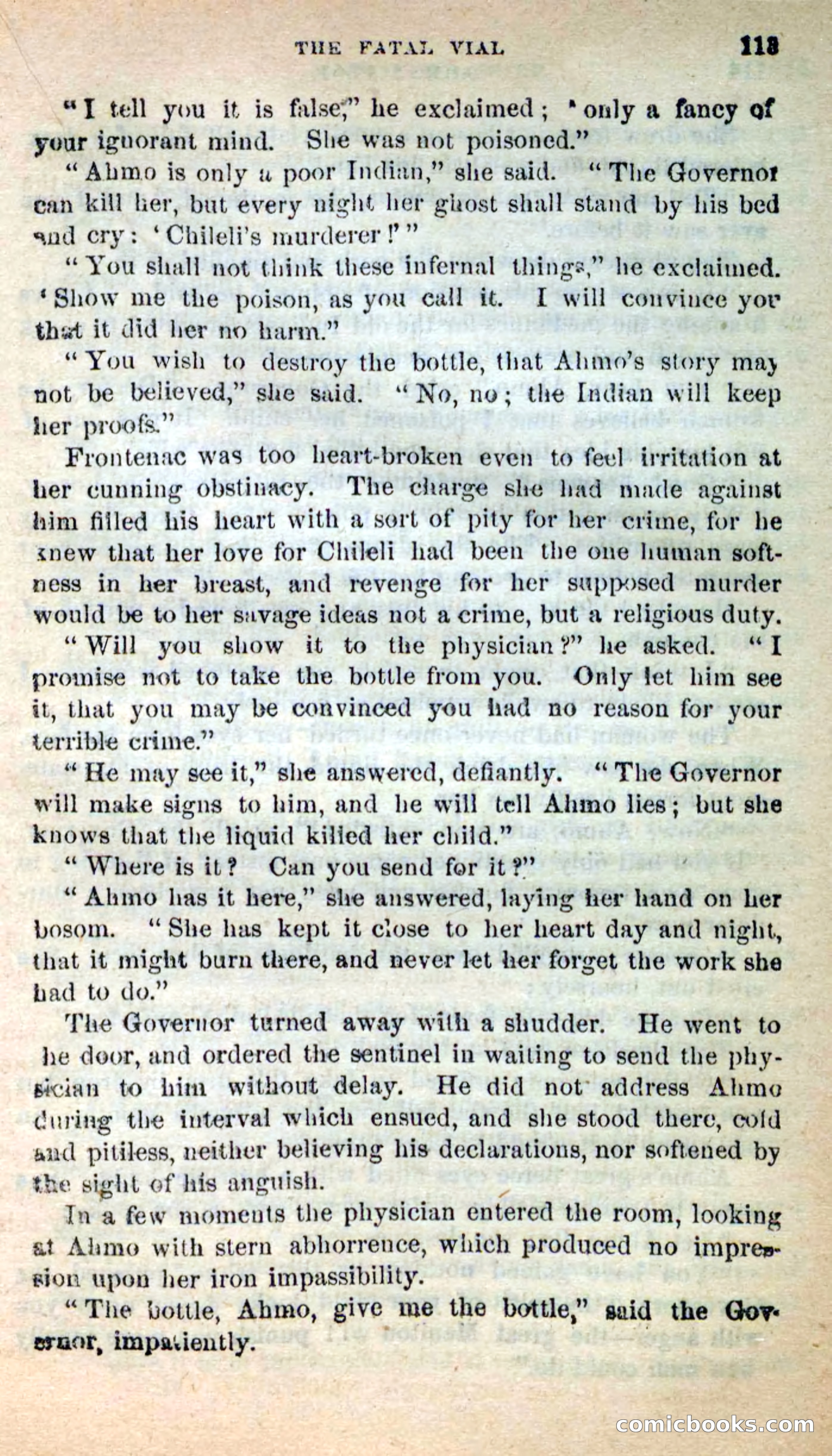 Beadle's New Dime Novels: Ahmo's Plot — page 114 of 133