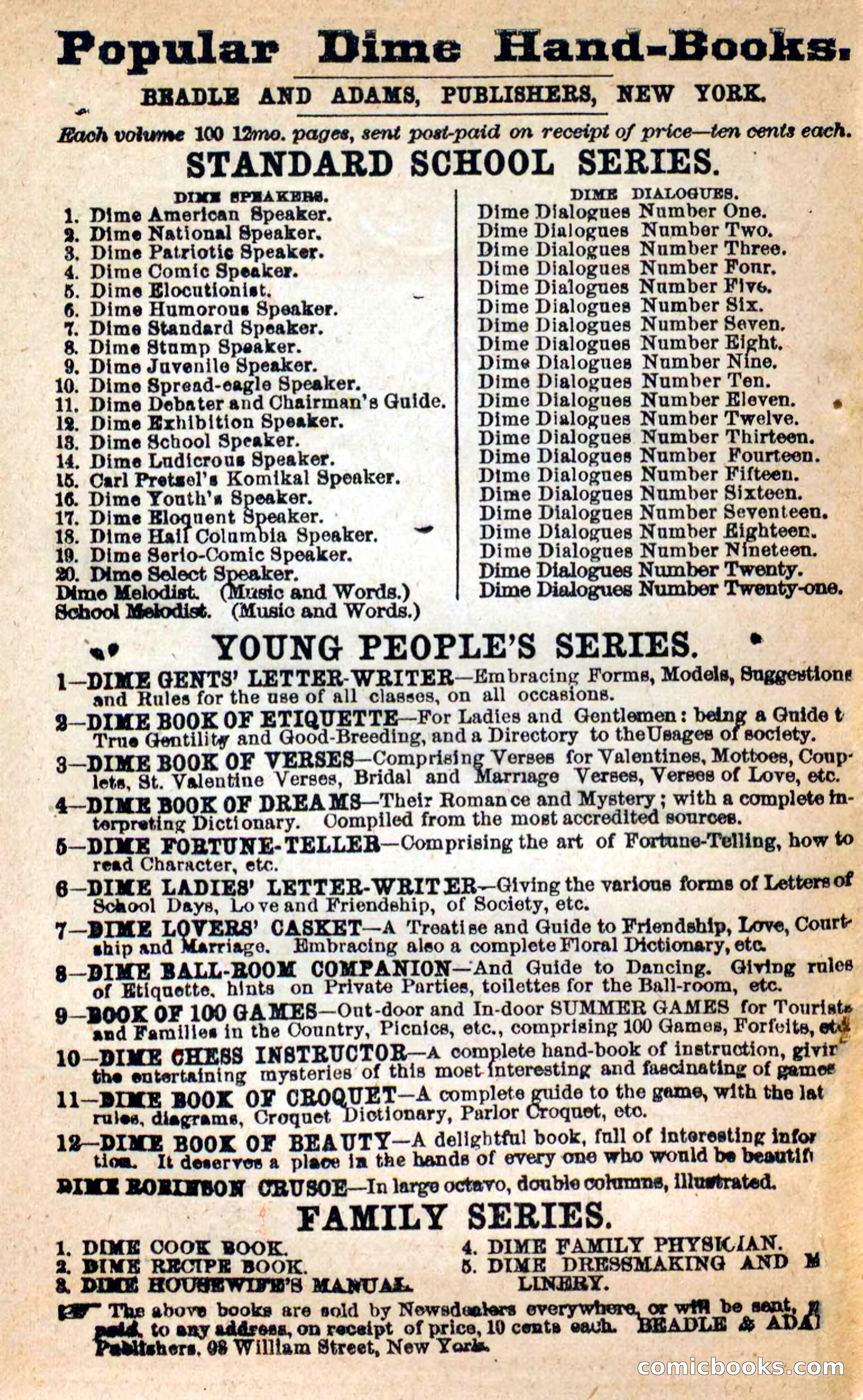 Beadle's New Dime Novels: Hates and Loves — page 2 of 116
