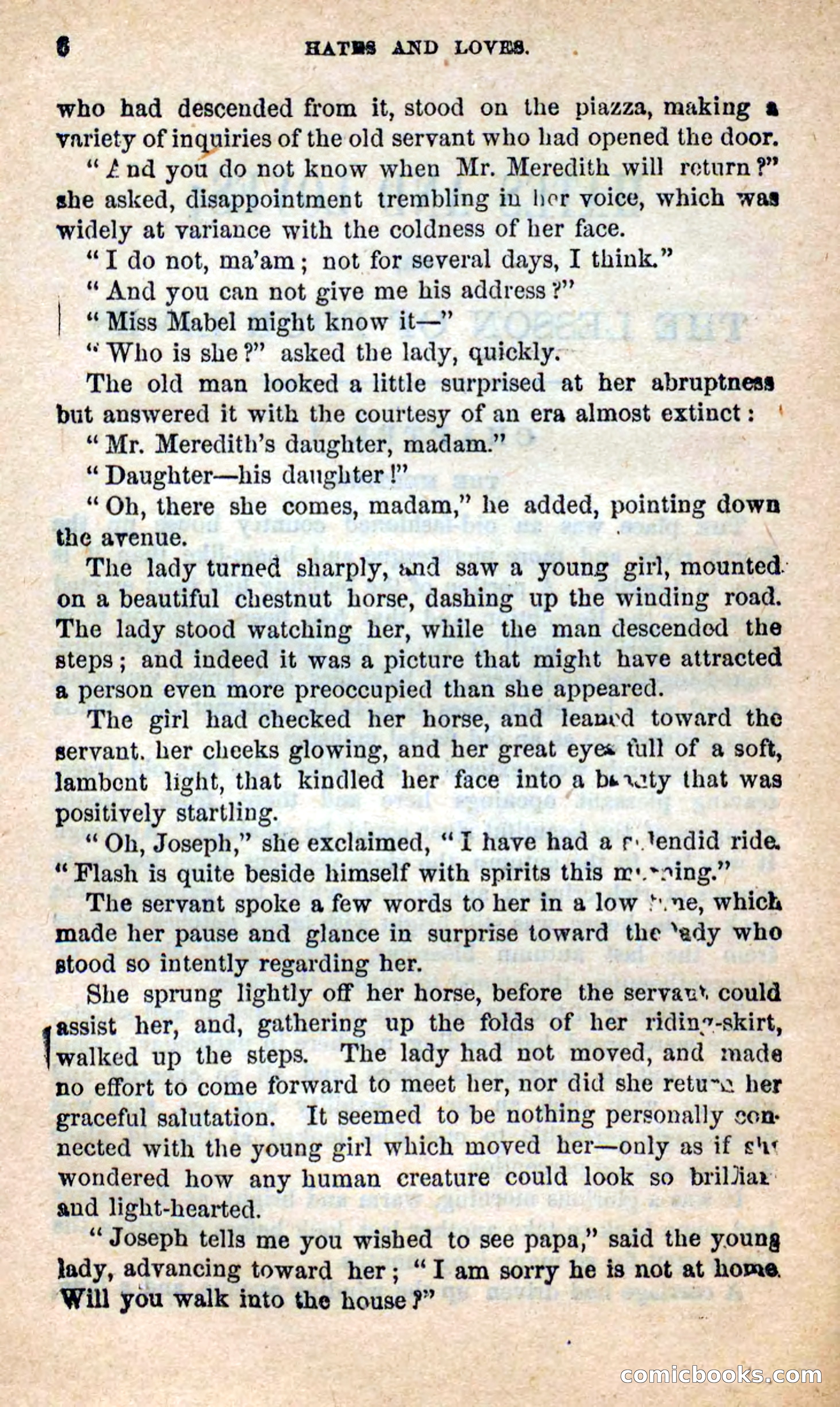 Beadle's New Dime Novels: Hates and Loves — page 6 of 116