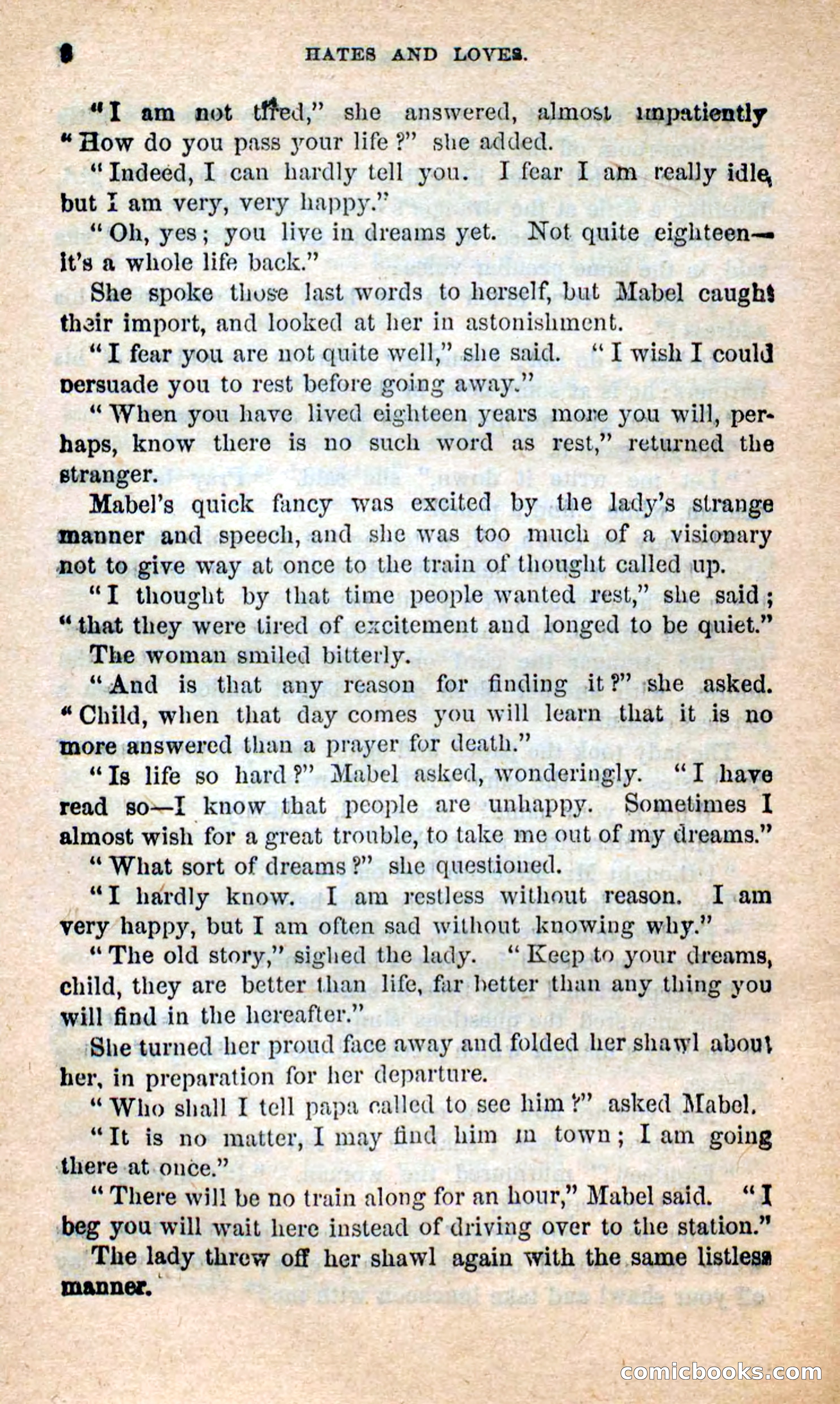 Beadle's New Dime Novels: Hates and Loves — page 8 of 116