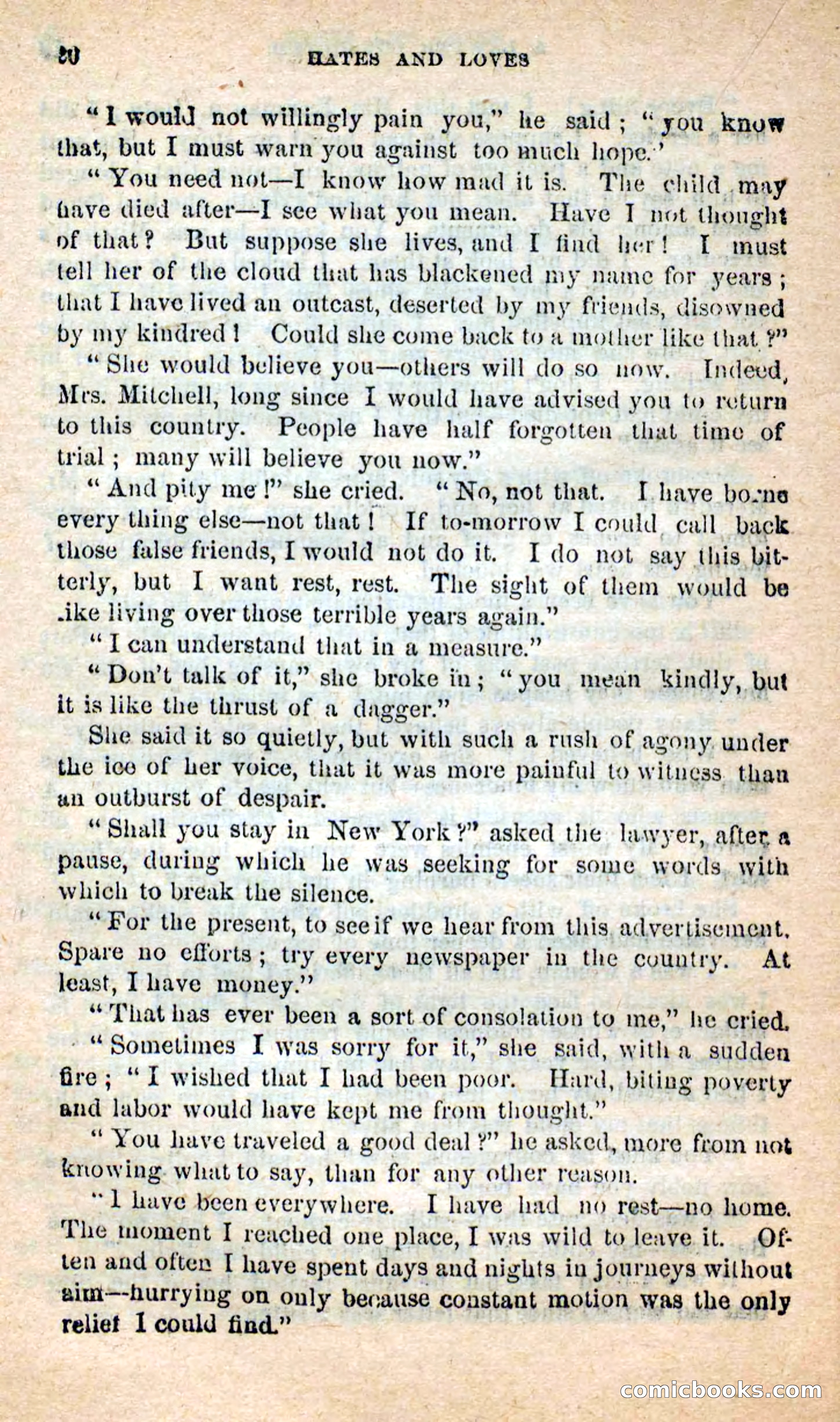 Beadle's New Dime Novels: Hates and Loves — page 20 of 116
