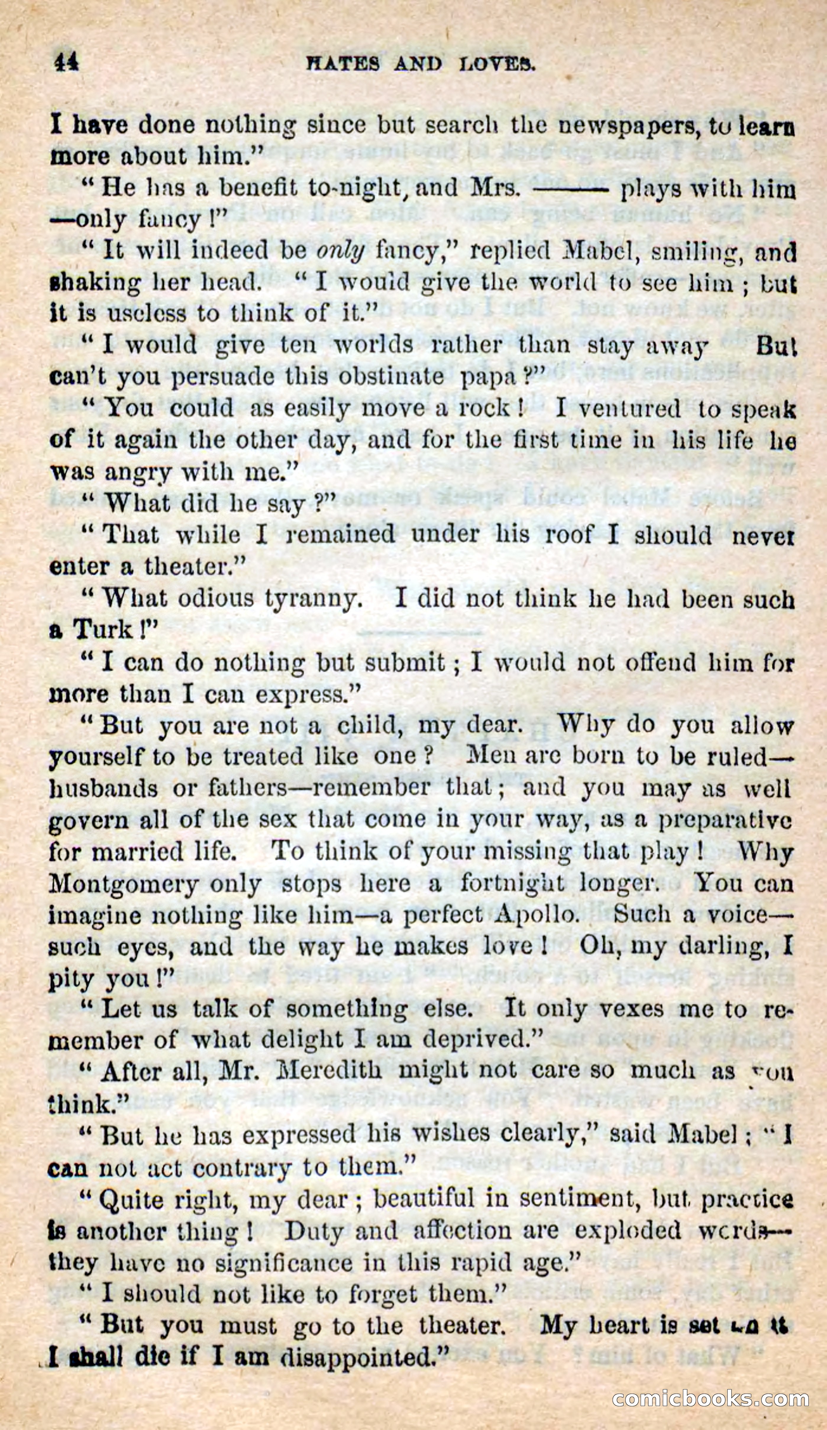 Beadle's New Dime Novels: Hates and Loves — page 44 of 116