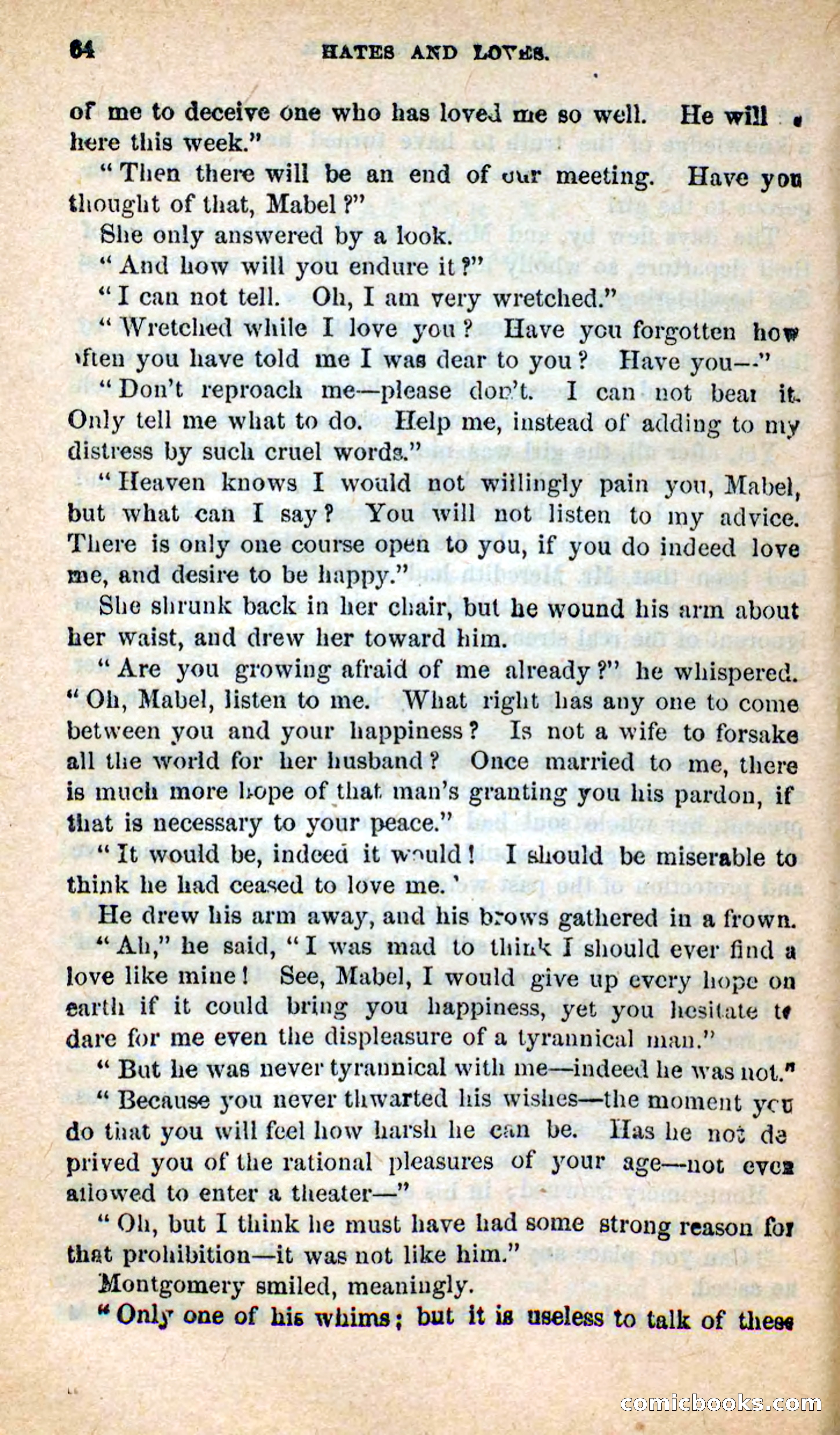 Beadle's New Dime Novels: Hates and Loves — page 64 of 116