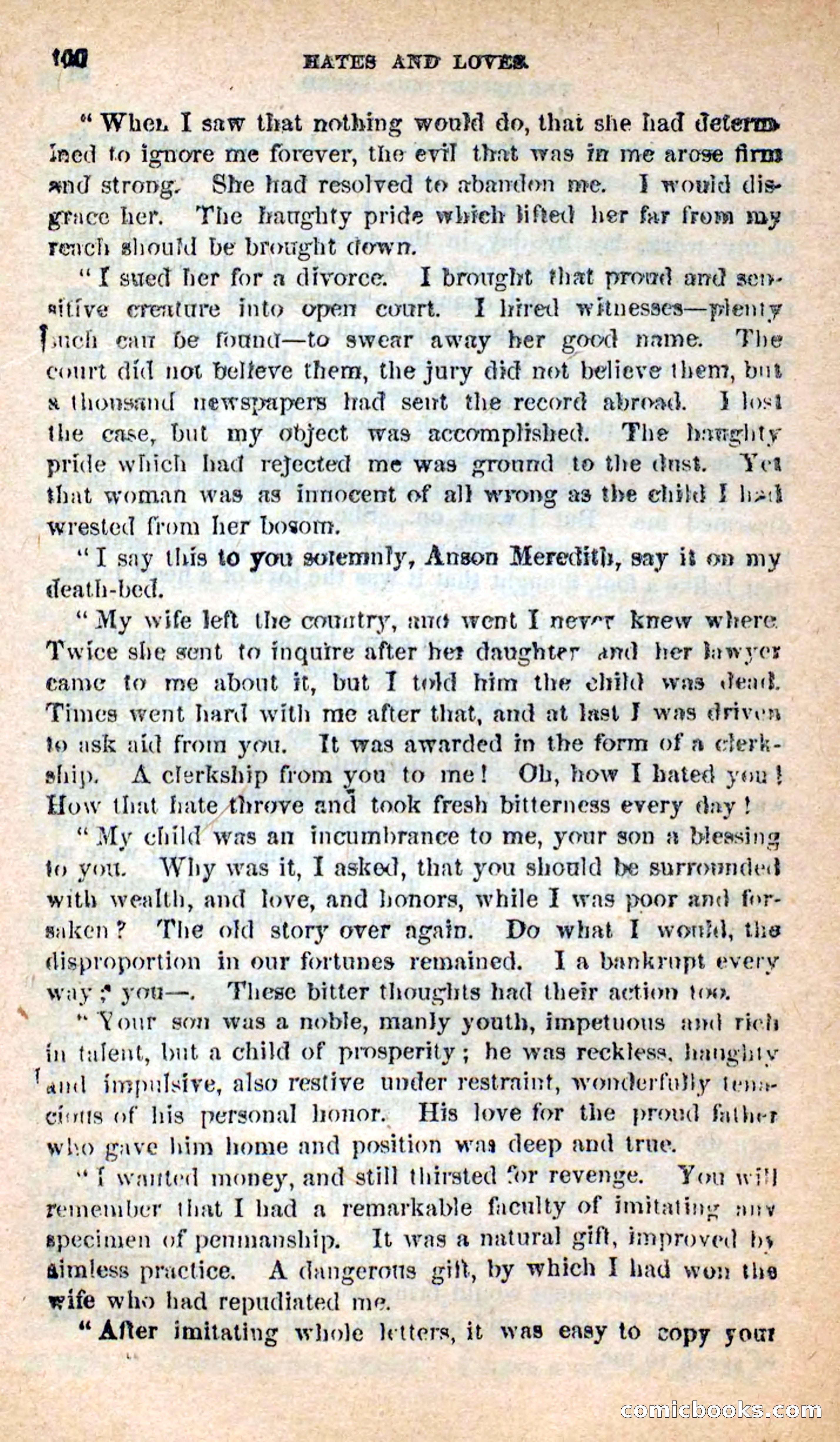 Beadle's New Dime Novels: Hates and Loves — page 100 of 116