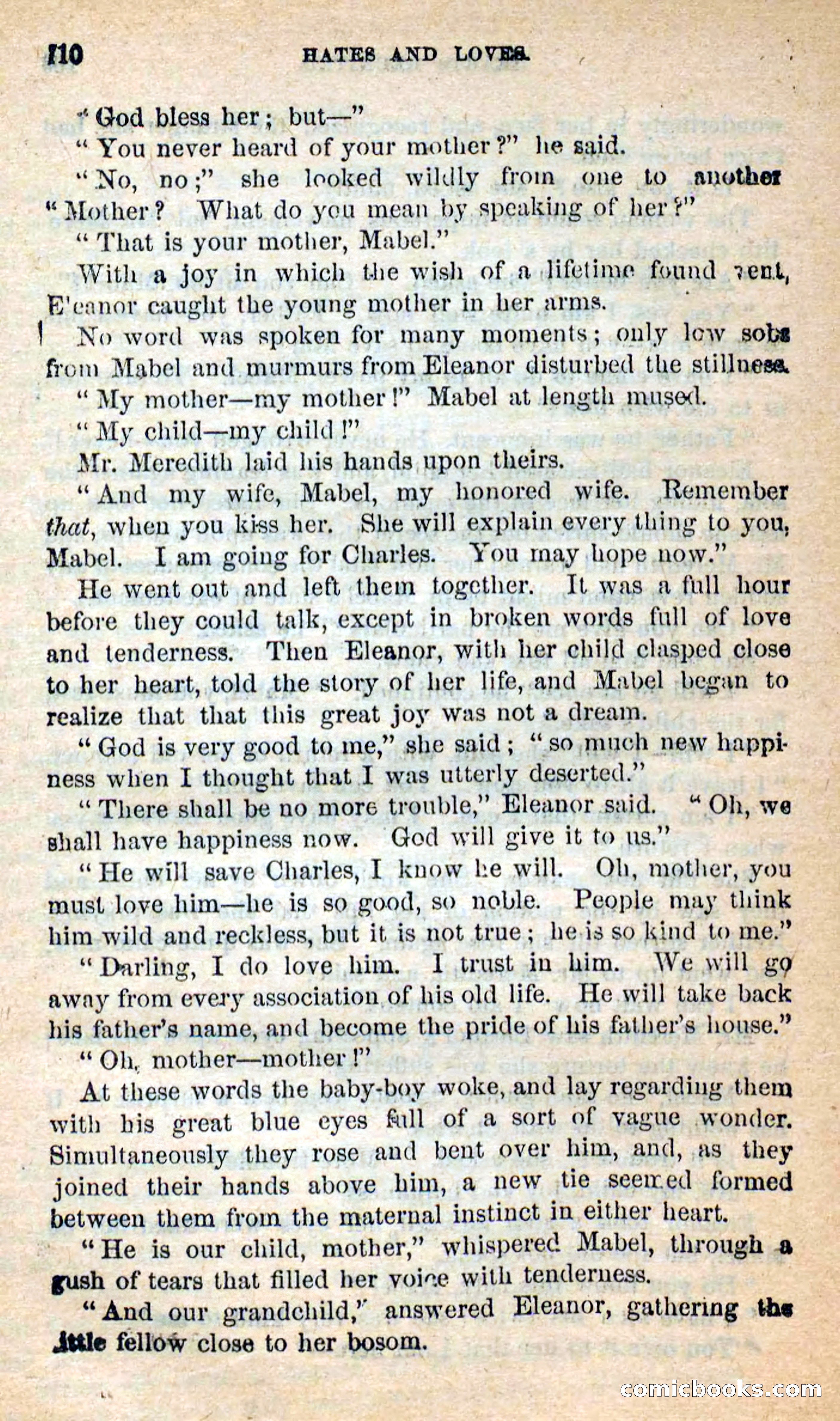 Beadle's New Dime Novels: Hates and Loves — page 110 of 116