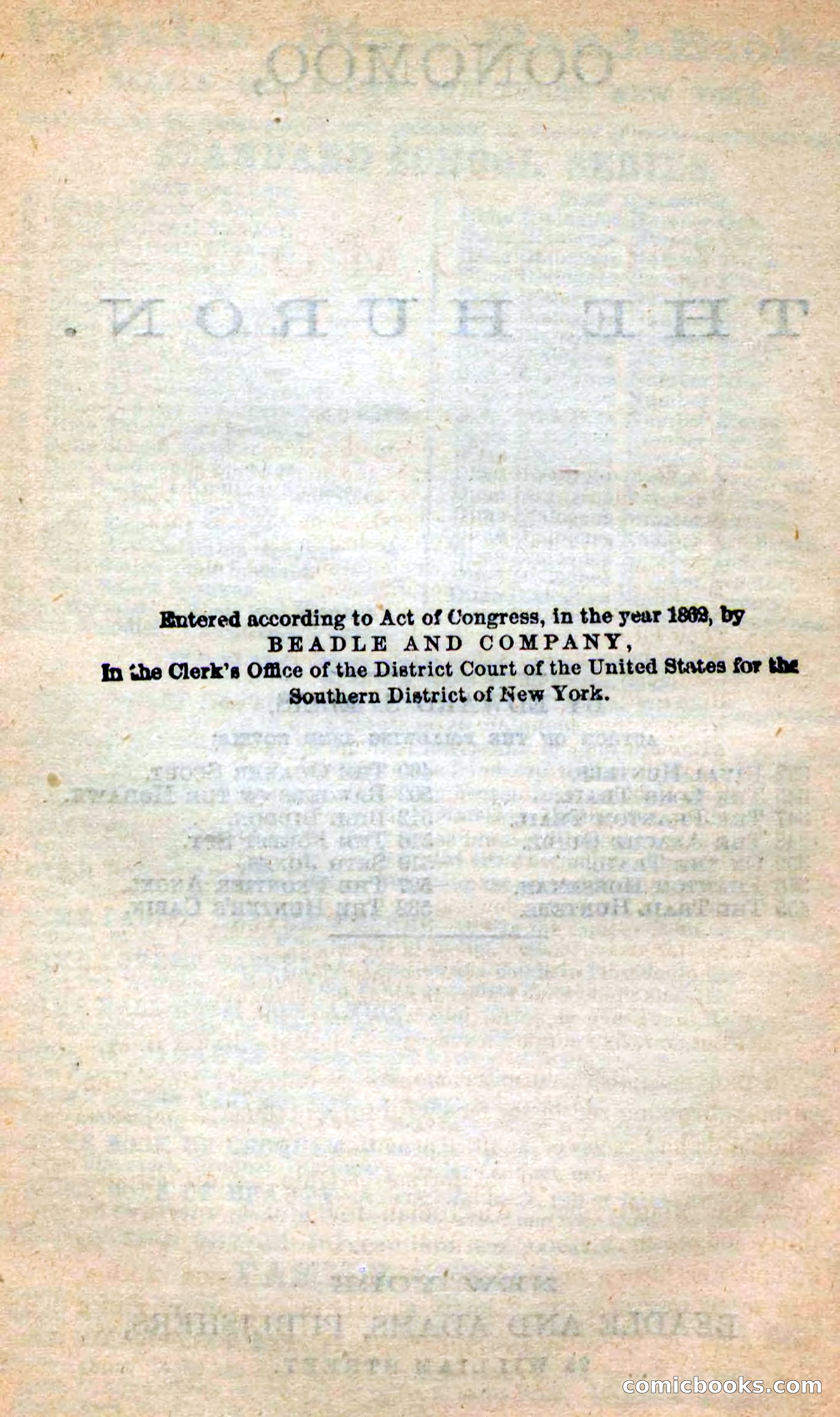 Beadle's New Dime Novels: Oonomoo, the Huron — page 4 of 116