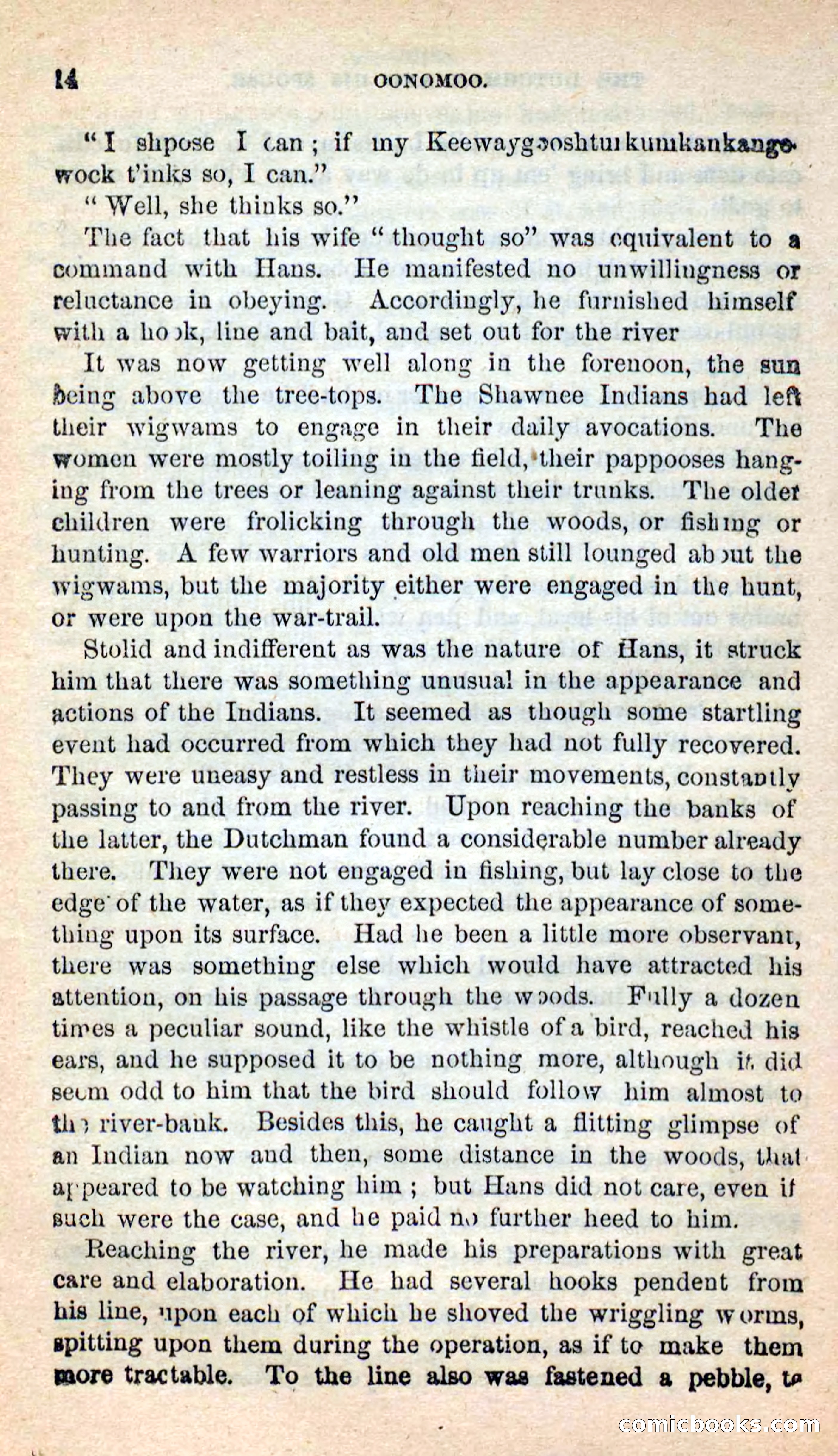 Beadle's New Dime Novels: Oonomoo, the Huron — page 12 of 116