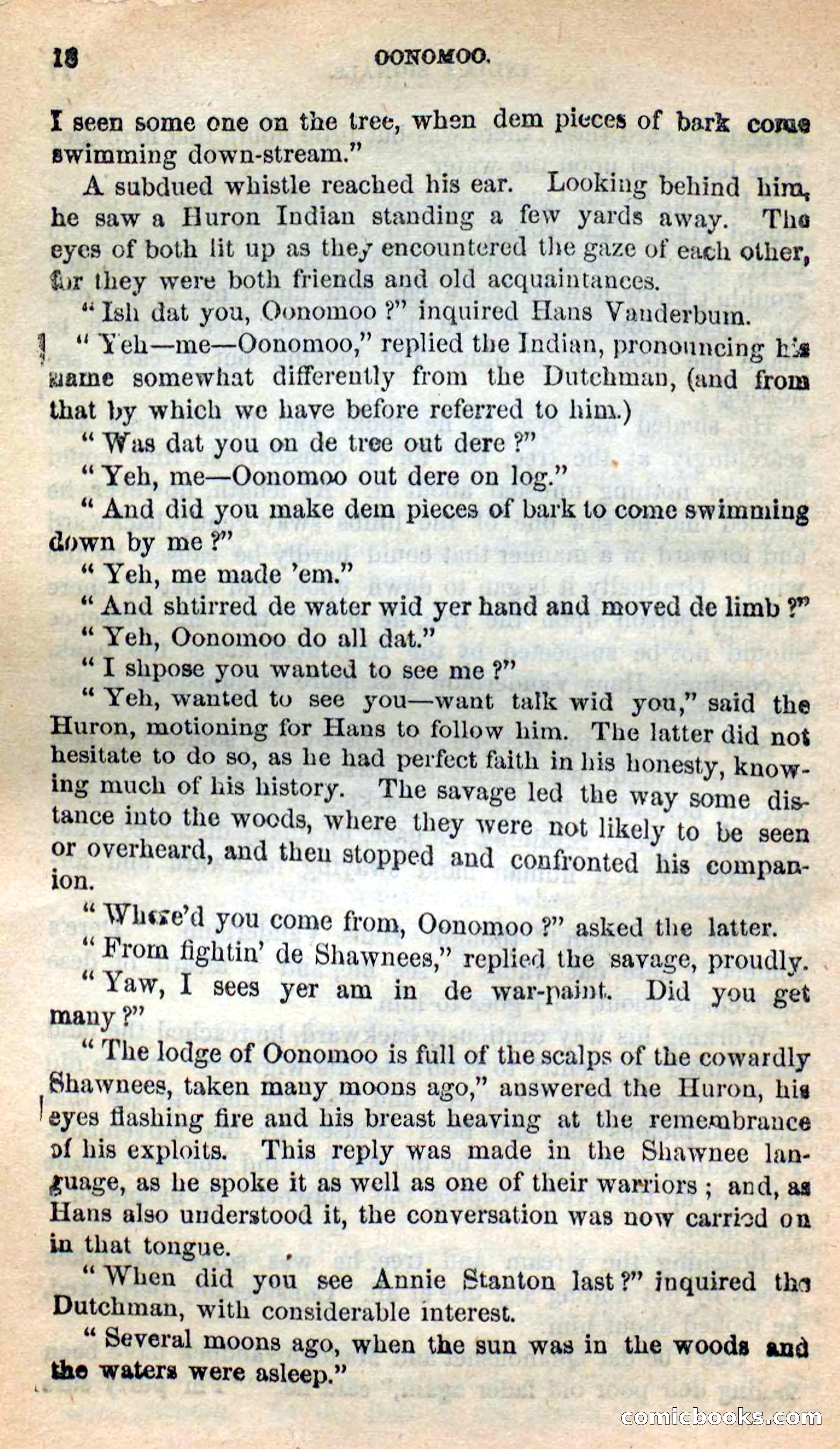 Beadle's New Dime Novels: Oonomoo, the Huron — page 16 of 116