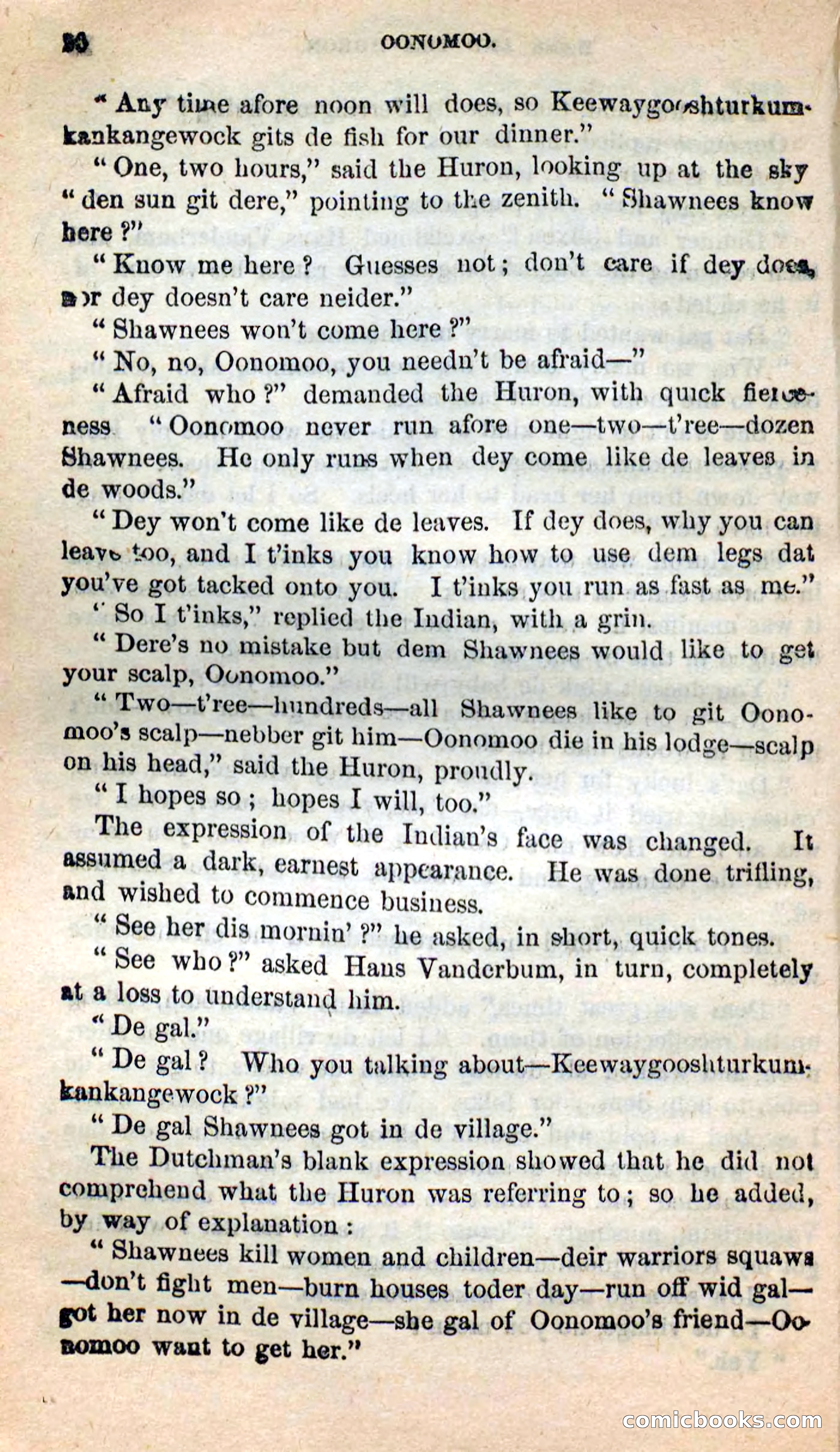 Beadle's New Dime Novels: Oonomoo, the Huron — page 18 of 116