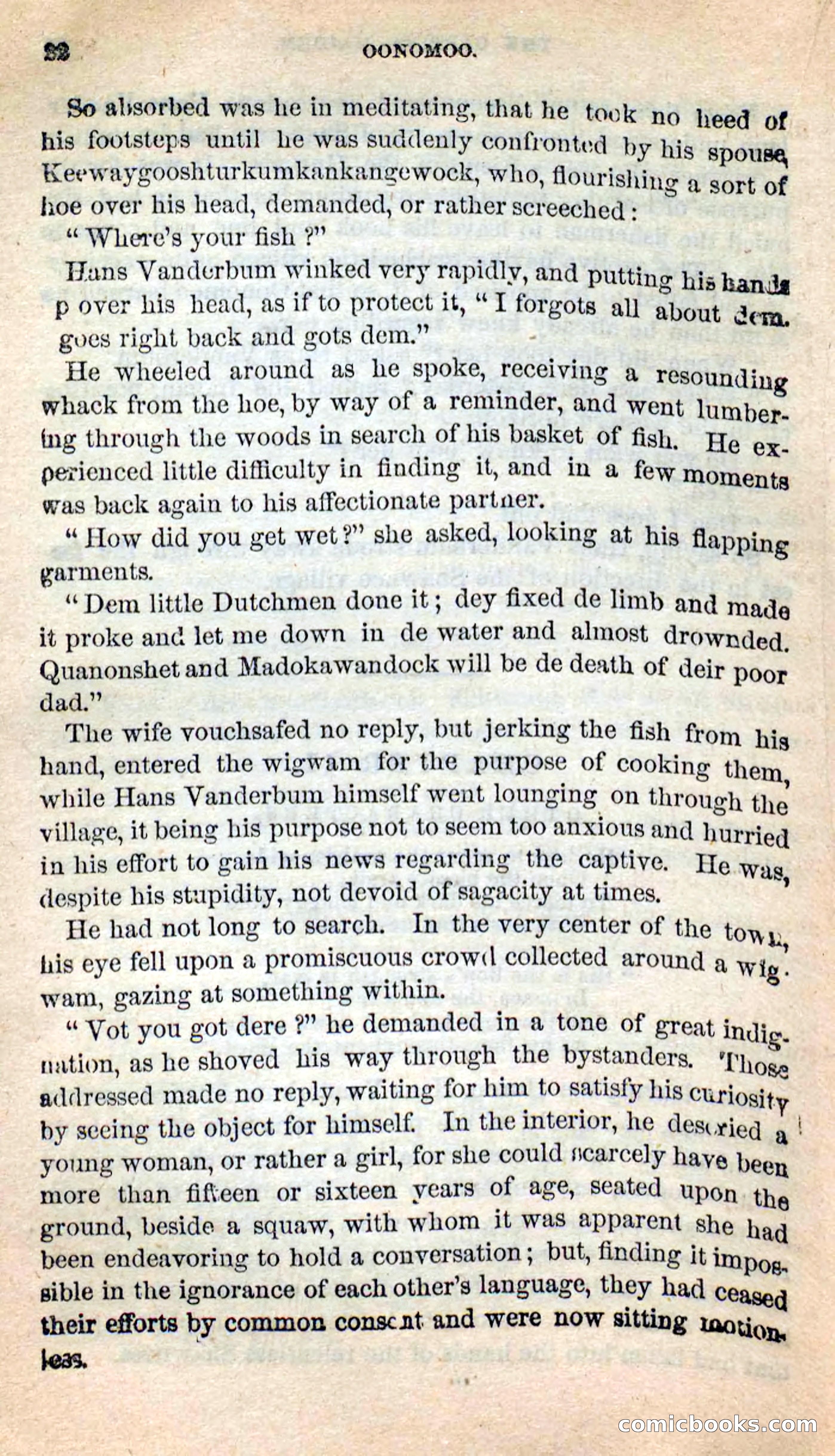 Beadle's New Dime Novels: Oonomoo, the Huron — page 20 of 116