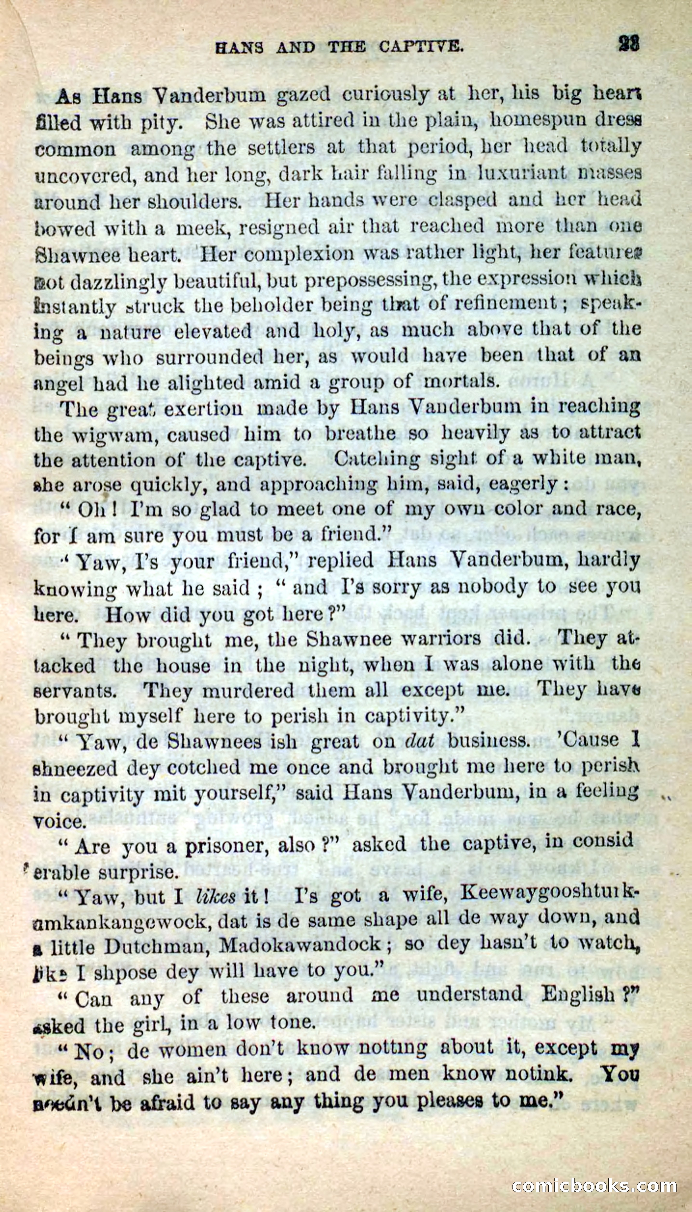 Beadle's New Dime Novels: Oonomoo, the Huron — page 21 of 116