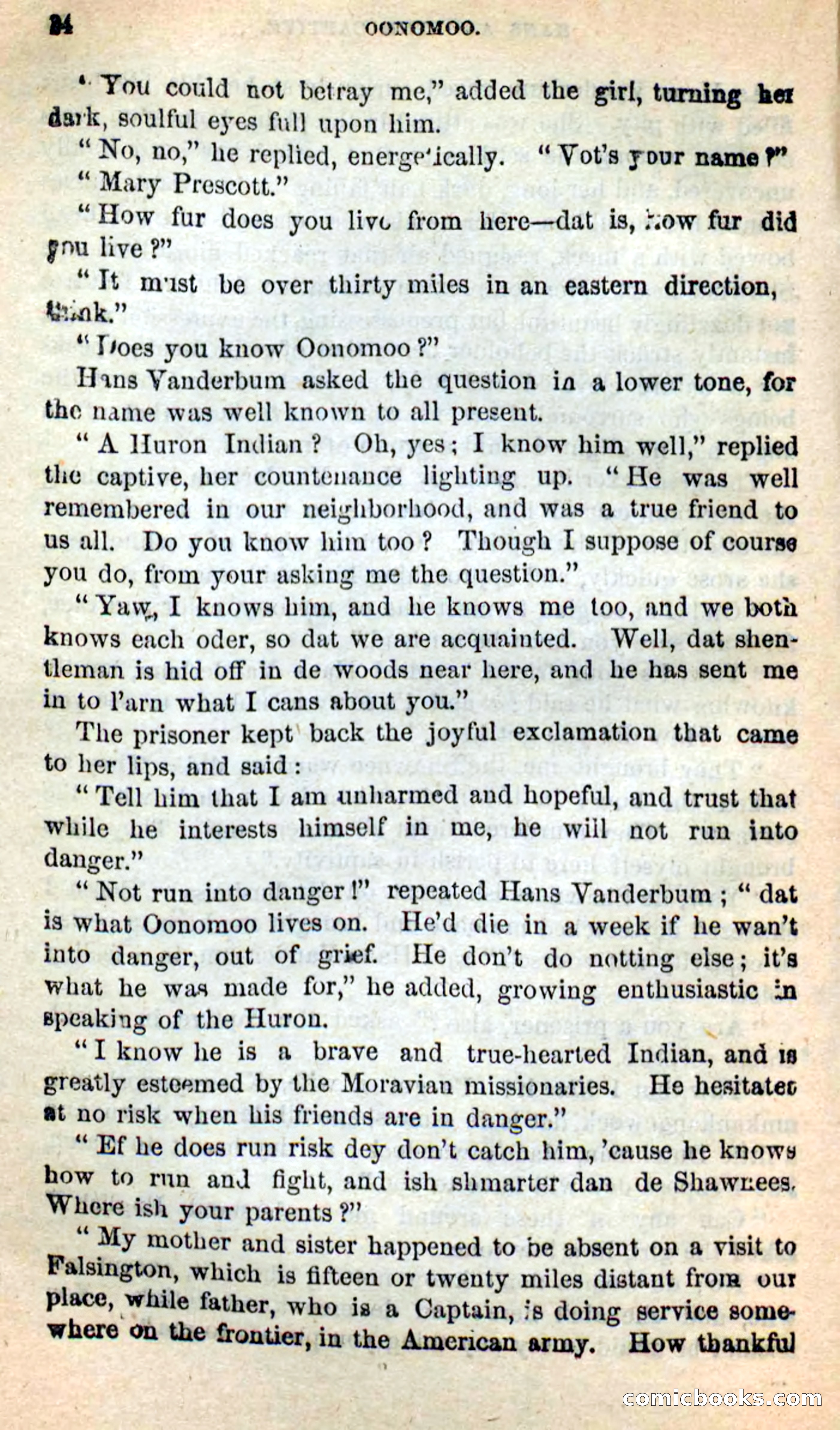 Beadle's New Dime Novels: Oonomoo, the Huron — page 22 of 116